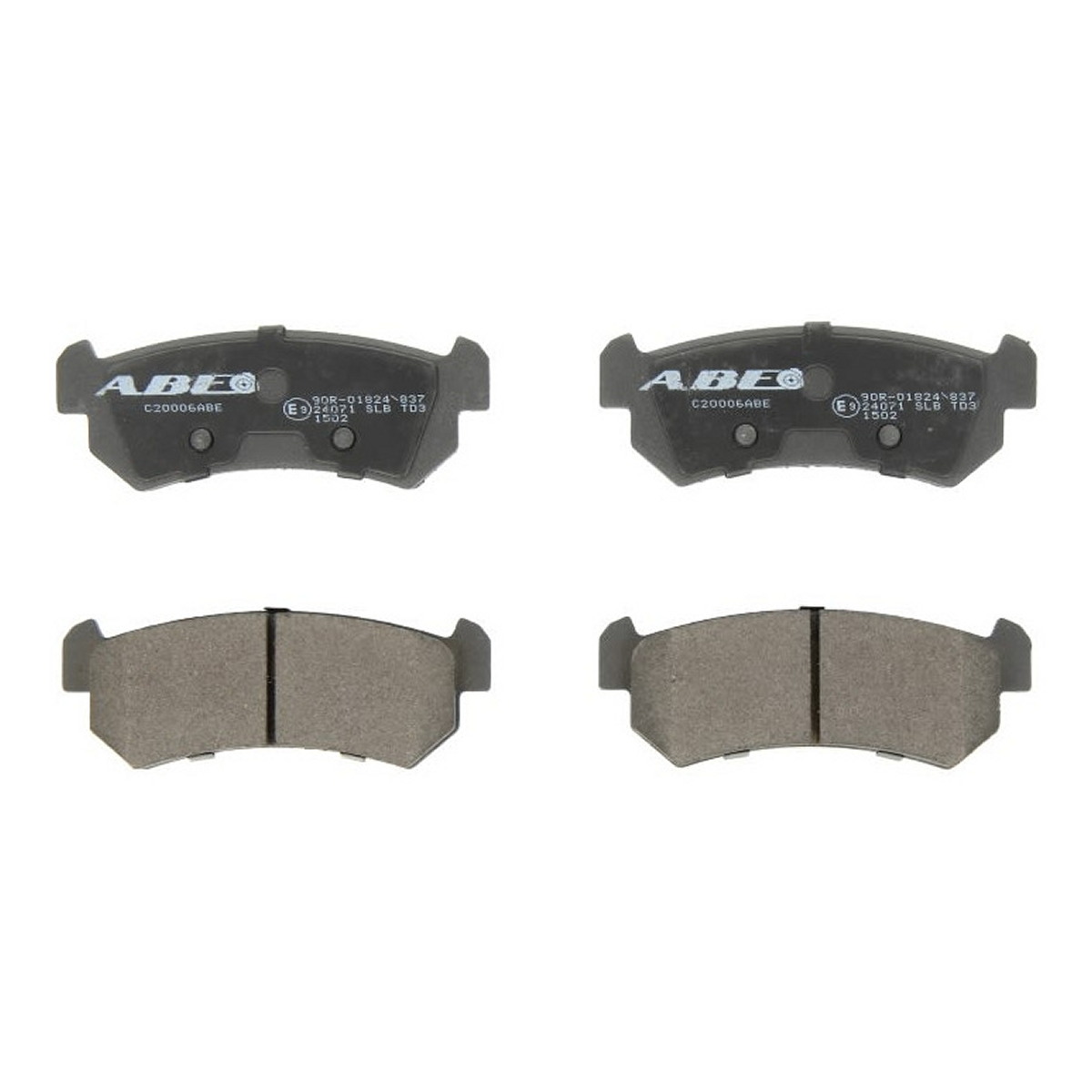 Комплект гальмівних колодок задн , CHEVROLET AVEO / KALOS, LACETTI, NUBIRA, REZZO, DAEWOO KALOS, LACETTI, NUBIRA, TACUMA / REZZO 1.2-2.0D 05.97-