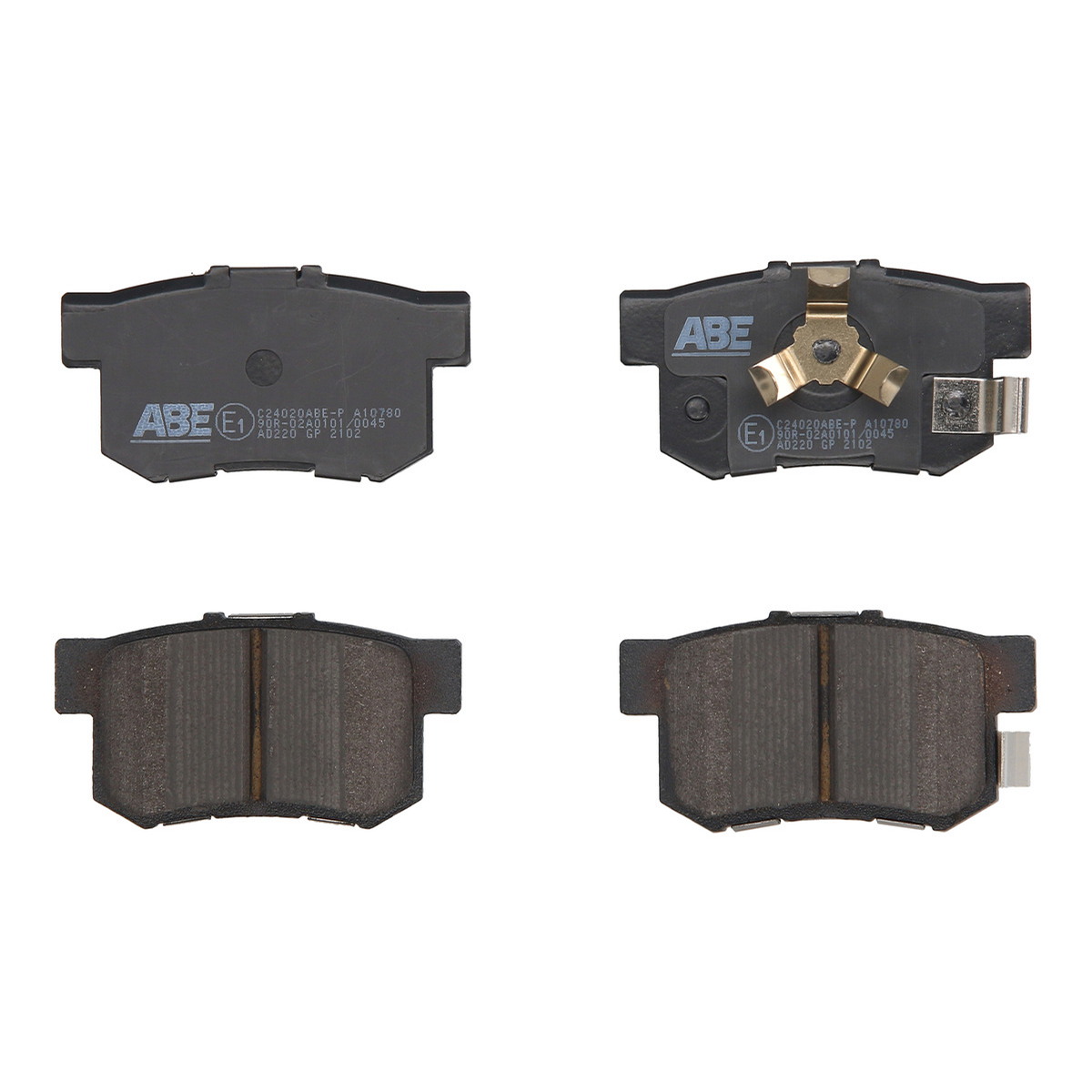 Комплект гальмівних колодок задн , ACURA RDX, FIAT SEDICI, HONDA ACCORD IV, ACCORD IX, ACCORD V, ACCORD VI, ACCORD VII, ACCORD VIII, CITY IV, CIVIC III, CIVIC IV, CIVIC IX 1.2-3.7 03.86-