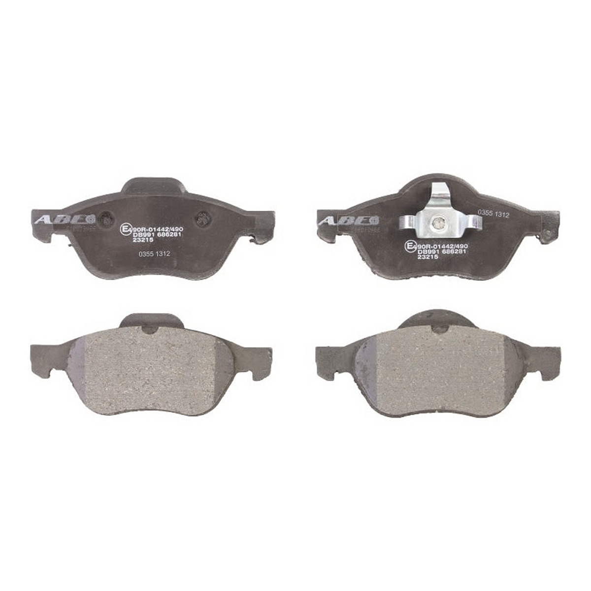 Комплект гальмівних колодок передн , RENAULT LAGUNA, LAGUNA II, LAGUNA III, MEGANE II, SCENIC II, TWINGO II, WIND 1.2-2.0D 03.01-12.15