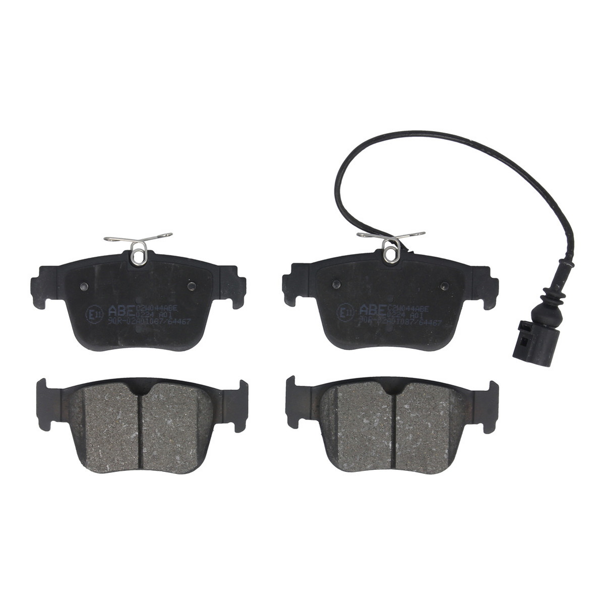 Комплект гальмівних колодок задн , AUDI A3, A3 ALLSTREET, CUPRA FORMENTOR, LEON, LEON SPORTSTOURER, SEAT LEON, LEON SPORTSTOURER, SKODA OCTAVIA IV, VW CADDY CALIFORNIA V CAMPER 1.0-2.5 07.19-