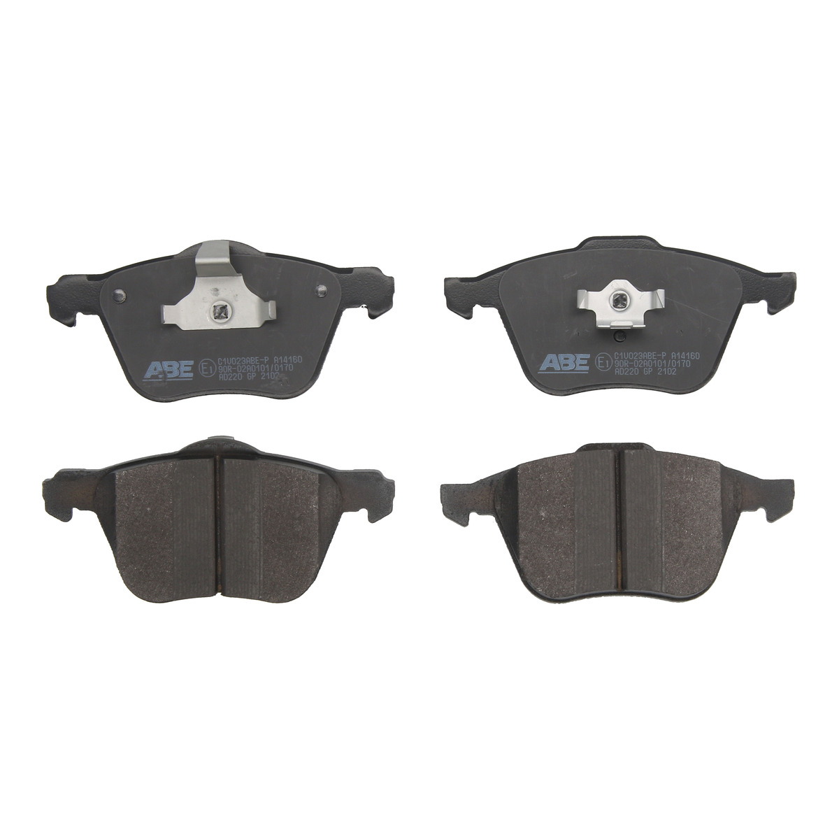 Комплект гальмівних колодок передн , VOLVO S60 I, S80 I, V40, V70 II, XC90 I 2.0-4.4 01.99-12.15