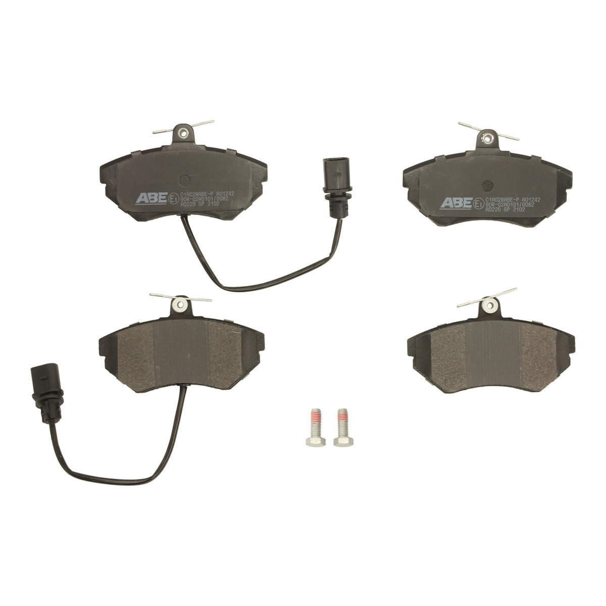 Комплект гальмівних колодок передн , AUDI A4 B5, A4 B6, A4 B7, SEAT EXEO, EXEO ST, IBIZA IV, IBIZA IV SC, VW PASSAT B2, PASSAT B5, PASSAT B5.5, POLO III CLASSIC, POLO IV 1.4-3.2 01.81-