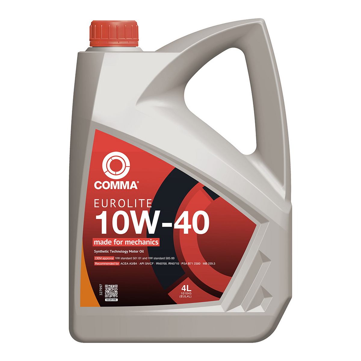 Моторна олива Eurolite (4L) 10W40 ,API CF, SN, ACEA A3, B4, MB 229.3, PSA B71 2300, RENAULT RN 0700, RENAULT RN 0710, VW 501.01, VW 505.00