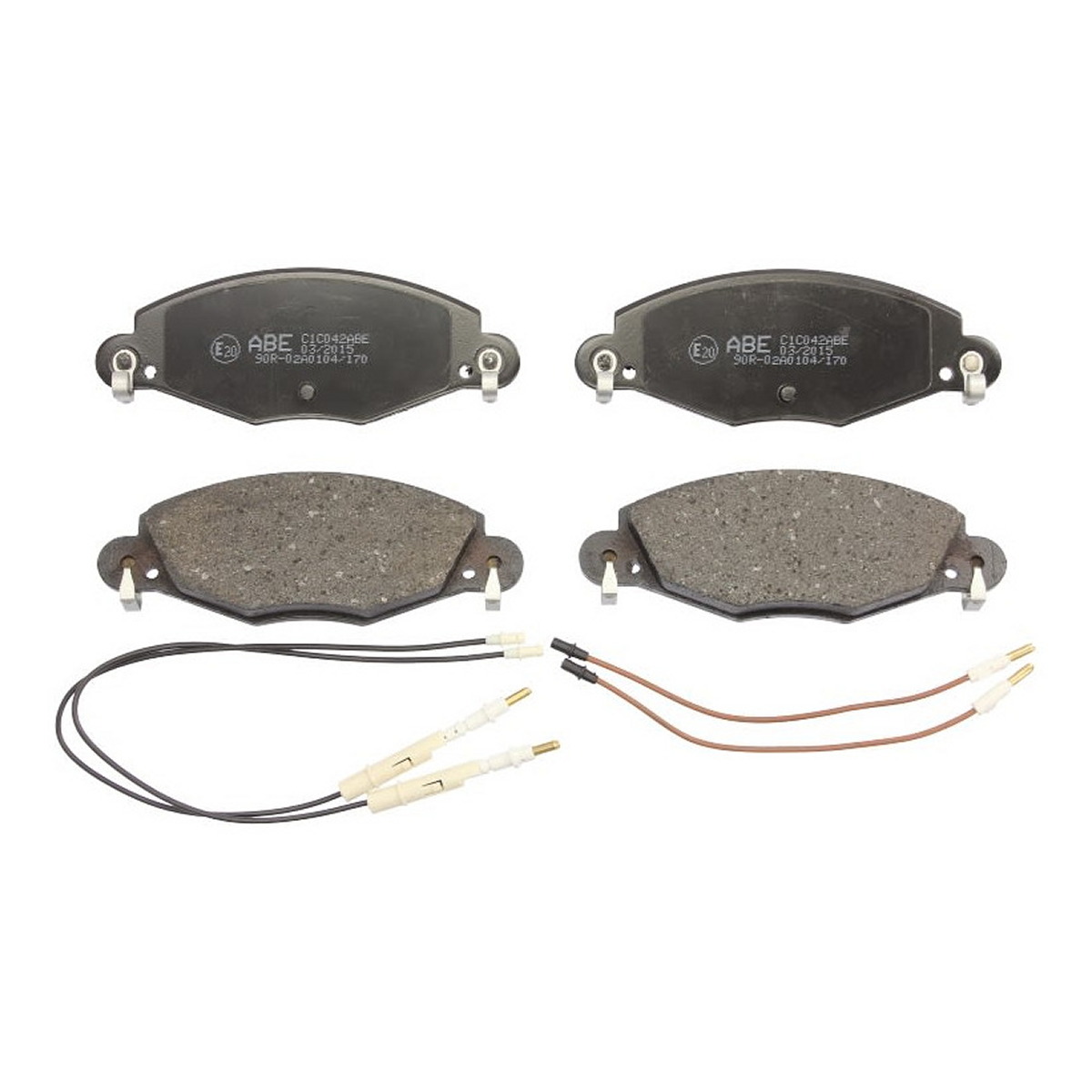 Комплект гальмівних колодок передн , CITROEN C5 I, C5 II 1.8-3.0 03.01-09.08