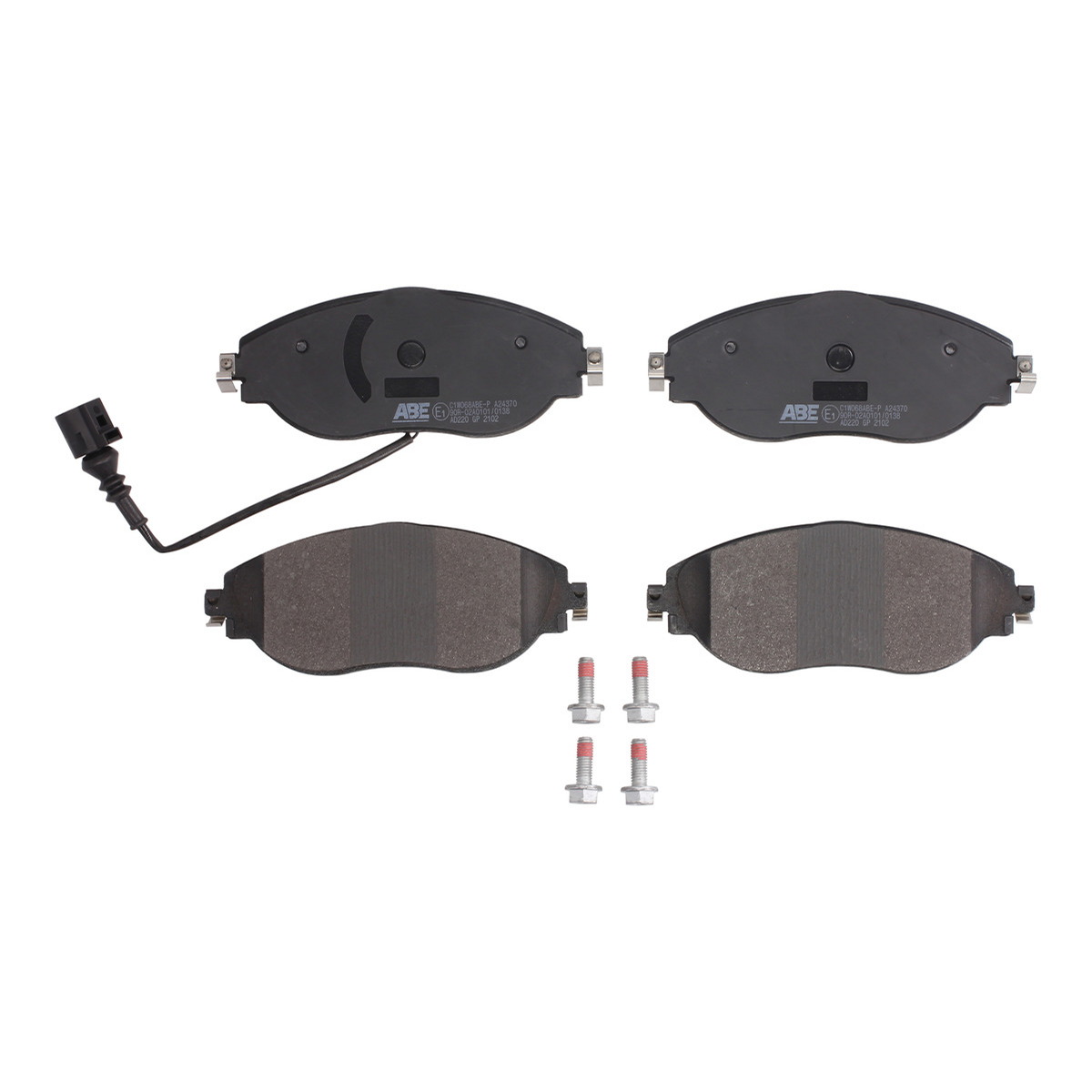 Комплект гальмівних колодок передн , AUDI A3, Q2, Q3, SEAT ALHAMBRA, IBIZA IV, IBIZA IV SC, IBIZA IV ST, LEON, LEON SC, LEON SPORTSTOURER, LEON ST, TARRACO, SKODA KODIAQ I 1.0-3.6 11.07-