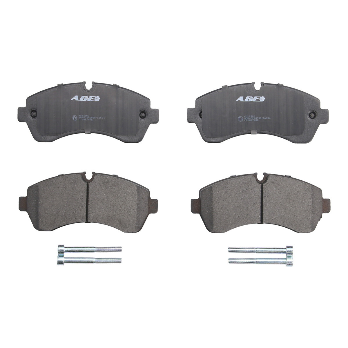 Комплект гальмівних колодок передн , MERCEDES SPRINTER 3,5-T (B906), SPRINTER 3,5-T (B907), SPRINTER 3,5-T (B907, B910), SPRINTER 3-T (B906), SPRINTER 3-T (B907) 1.8-Electric 04.06-