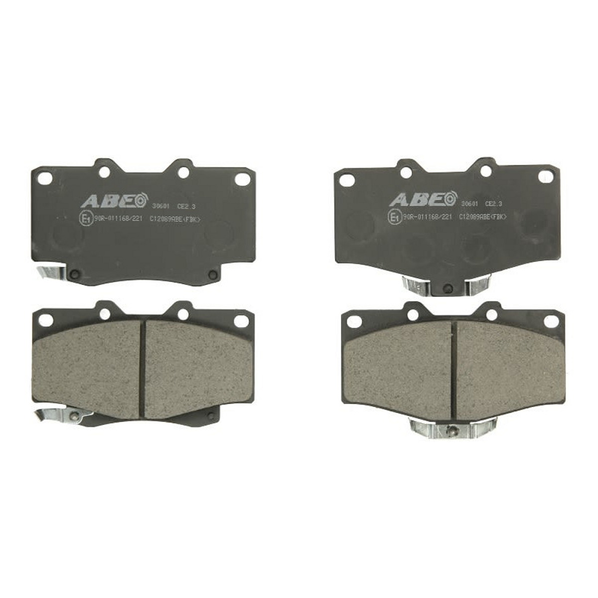 Комплект гальмівних колодок передн , TOYOTA 4 RUNNER II, 4 RUNNER III, FORTUNER, HILUX IV, HILUX V, HILUX VI, HILUX VII, LAND CRUISER, LAND CRUISER 90, VW TARO 2.2-4.2D 01.84-