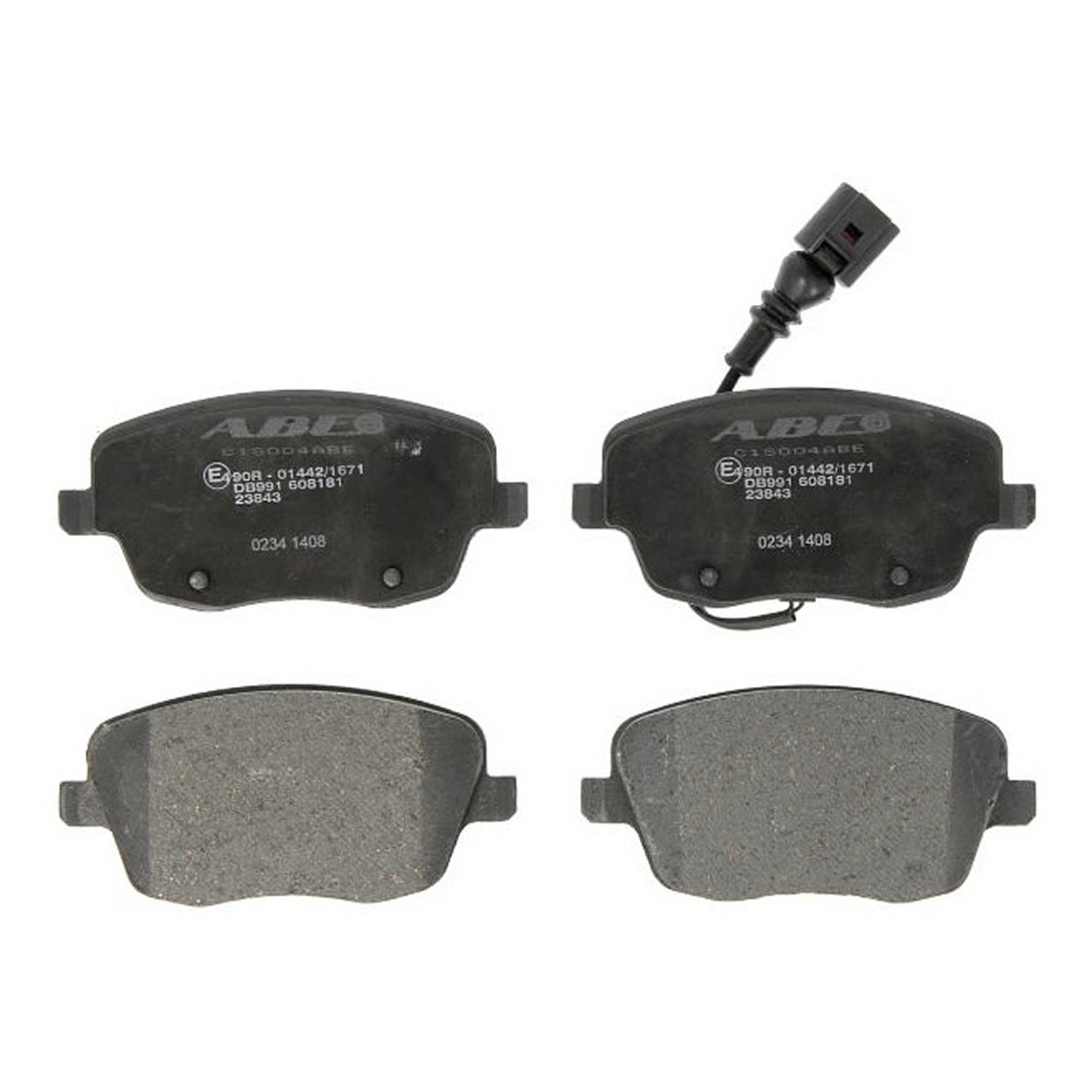 Комплект гальмівних колодок передн , SEAT IBIZA III, IBIZA IV, IBIZA IV SC, SKODA FABIA I, FABIA II, ROOMSTER, ROOMSTER PRAKTIK, VW POLO IV, POLO V, POLO VIVO 1.2-2.0 12.99-
