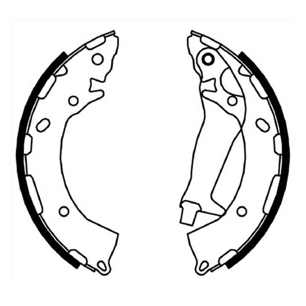 Гальмівна колодка HYUNDAI ACCENT IV, ACCENT V, ELANTRA IV, ELANTRA V, GETZ, I10 I, I20 I, I20 II, SOLARIS 1.0-1.6D 09.04- фото 3
