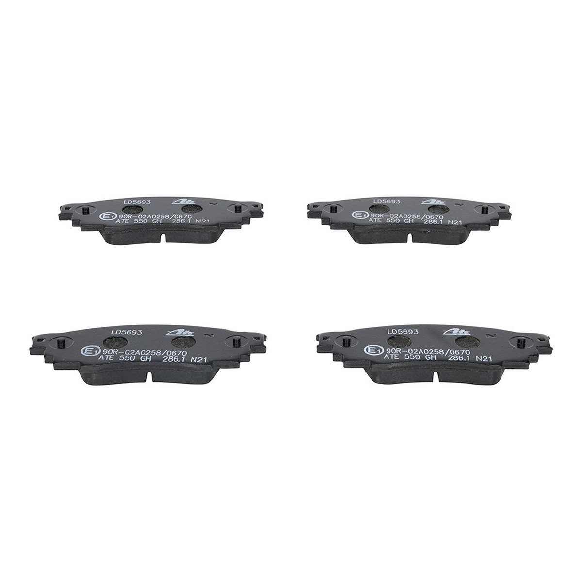 Керамічні гальмівні колодки задн , LEXUS ES, LBX, NX, RX, UX, TOYOTA C-HR, CAMRY, COROLLA CROSS, PRIUS, RAV 4 V, YARIS CROSS 1.2-3.5H 07.14- фото 3