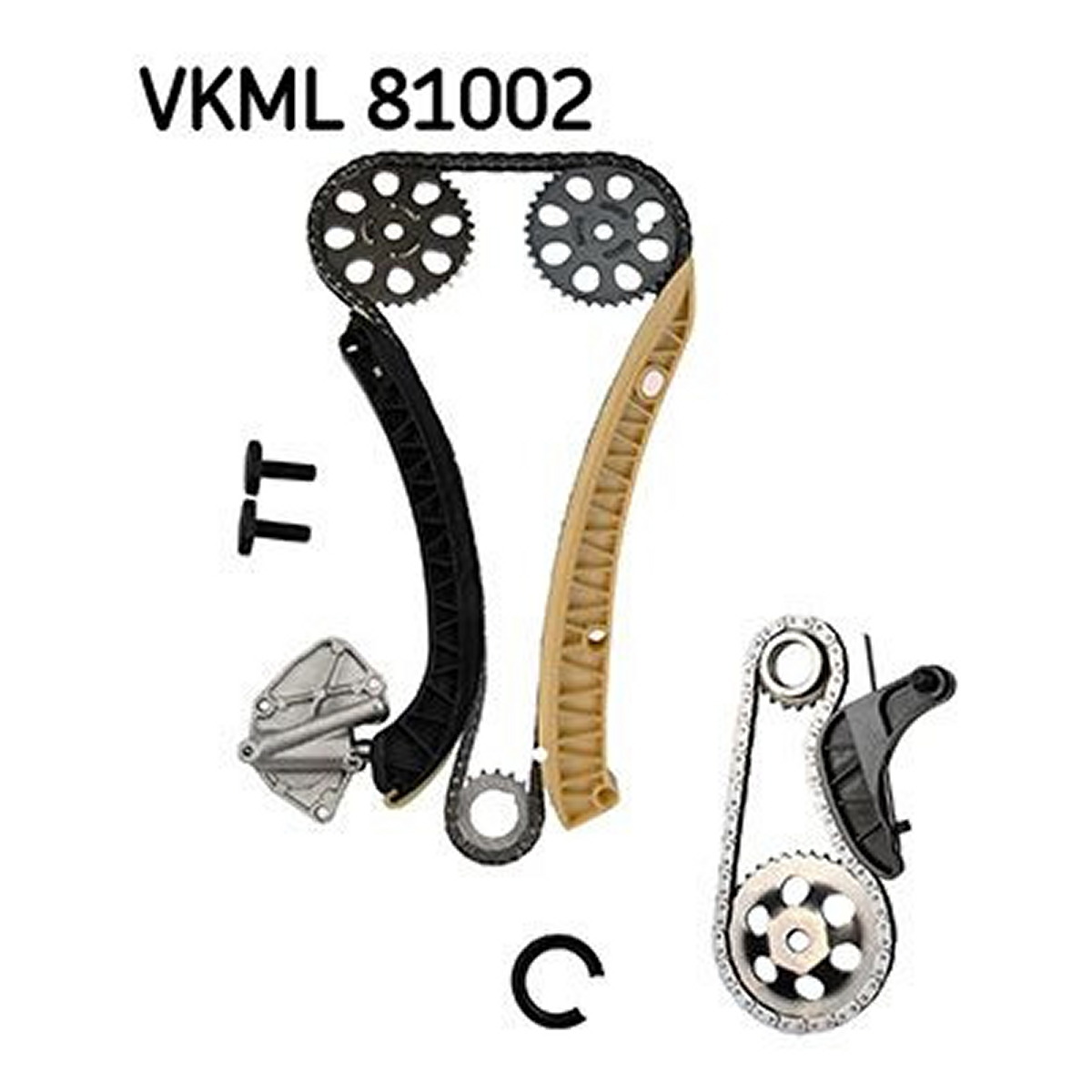 Комплект ГРМ (ланцюг + шестерня) SEAT CORDOBA, IBIZA III, IBIZA IV, IBIZA IV SC, SKODA FABIA I, FABIA I PRAKTIK, FABIA II, ROOMSTER, ROOMSTER PRAKTIK, VW POLO IV 1.2 10.01-05.15