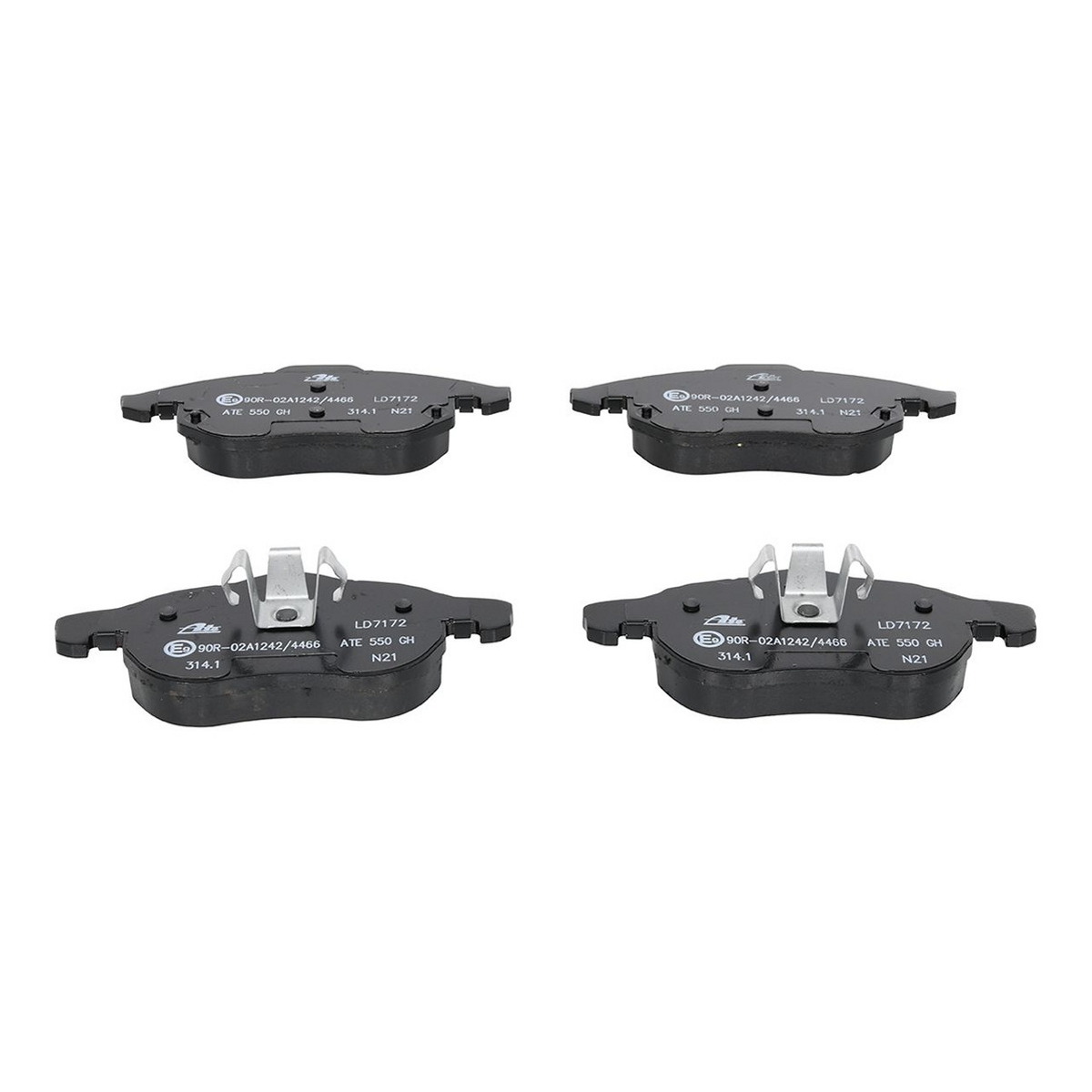 Керамічні гальмівні колодки передн , CHEVROLET VECTRA, FIAT CROMA, OPEL ASTRA H, ASTRA H GTC, SIGNUM, VECTRA C, VECTRA C GTS, ZAFIRA B, SAAB 9-3, 9-3X 1.6-3.2 02.98-02.15 фото 4