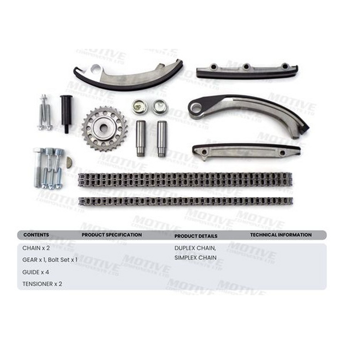 Комплект ГРМ (ланцюг + шестерня) OPEL ASTRA G, FRONTERA B, OMEGA B, SIGNUM, SINTRA, VECTRA B, VECTRA C, VECTRA C GTS, ZAFIRA A, SAAB 9-3, 9-5 2.0D/2.2D 11.96-02.15 фото 5