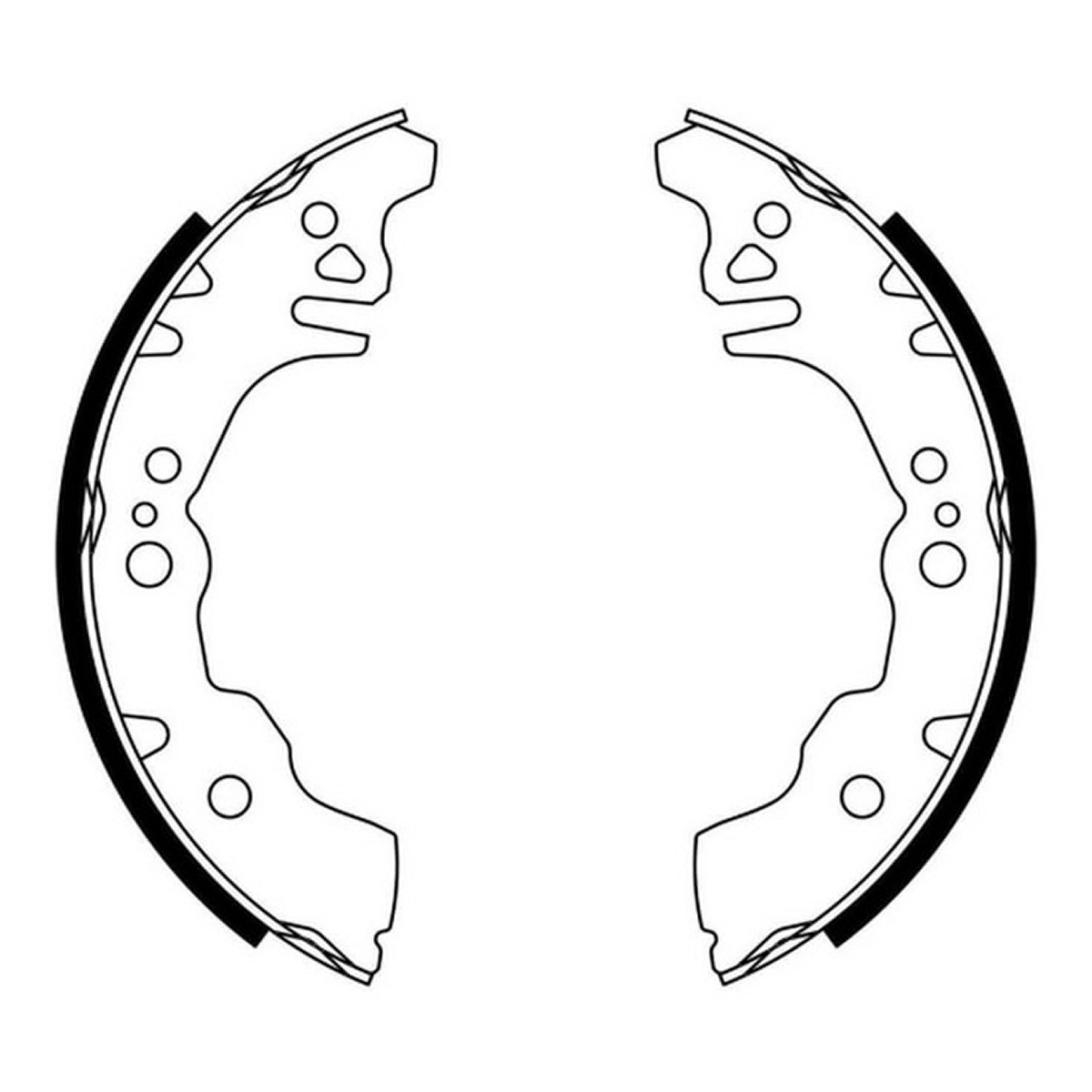 Гальмівна колодка DAIHATSU CUORE VII, EXTOL, MATERIA, SIRION, SUBARU JUSTY IV 0.7-1.5LPG 07.00- фото 3