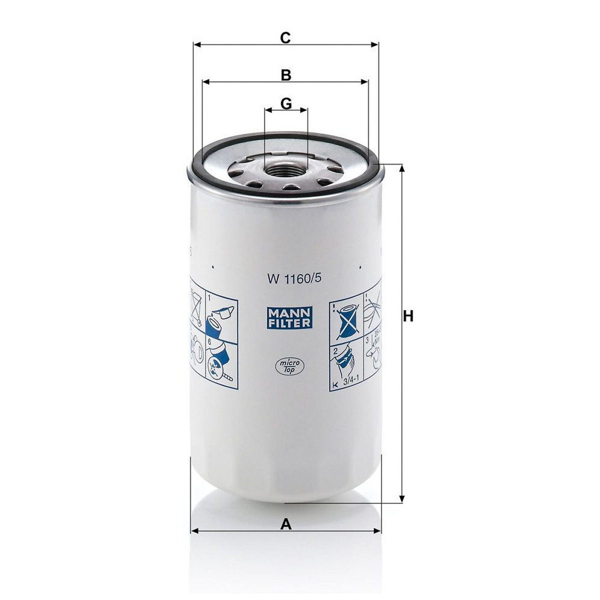 Масляний фільтр (фільтр, що вгвинчується) FORD CARGO II 7.3EcotorqCargo/9.0EcotorqCargo 06.03- фото 4