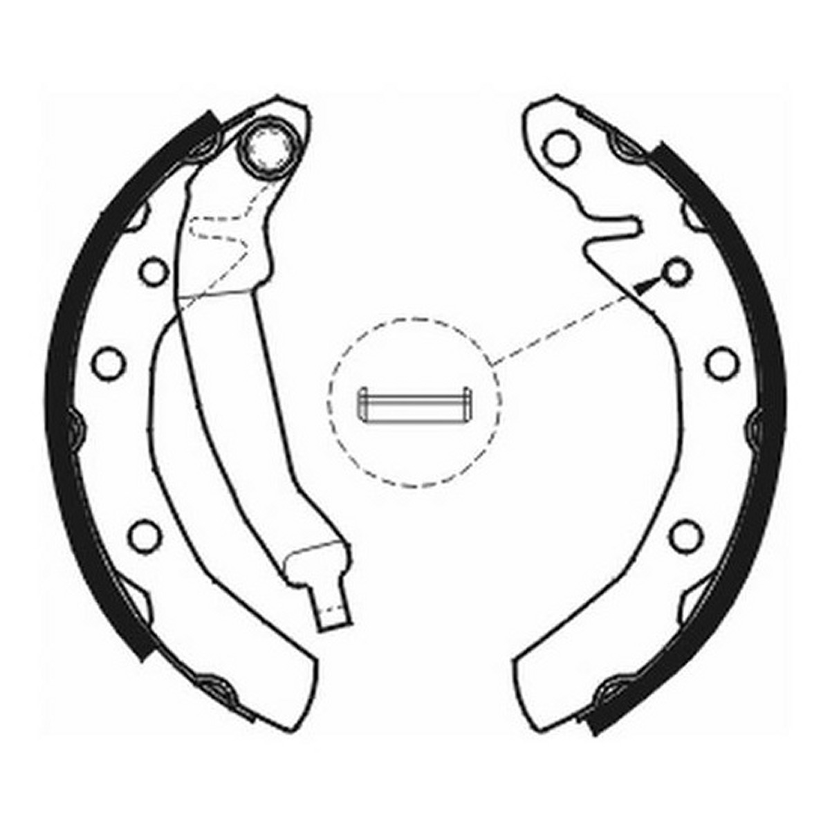 Гальмівна колодка CHEVROLET CORSA, MATIZ, SPARK, TIGRA, DAEWOO MATIZ, FSO MATIZ 0.8-1.6 08.94- фото 3