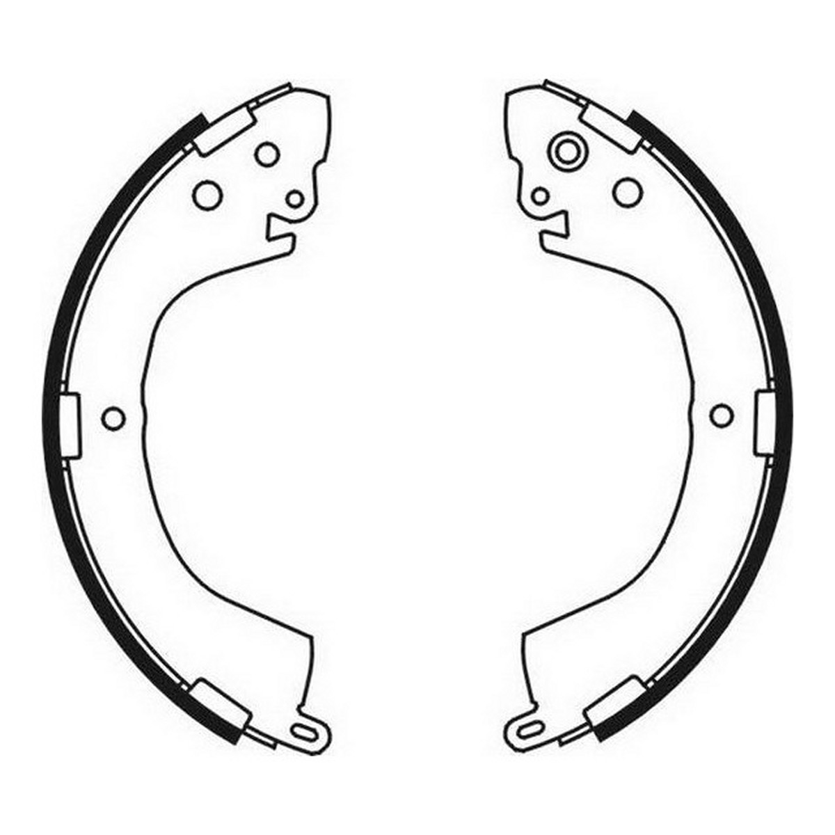 Гальмівна колодка MITSUBISHI DELICA / SPACE GEAR, L 300 III, L200, L200 / TRITON, L400, PAJERO I 2.0-2.8D 01.83-12.15 фото 3