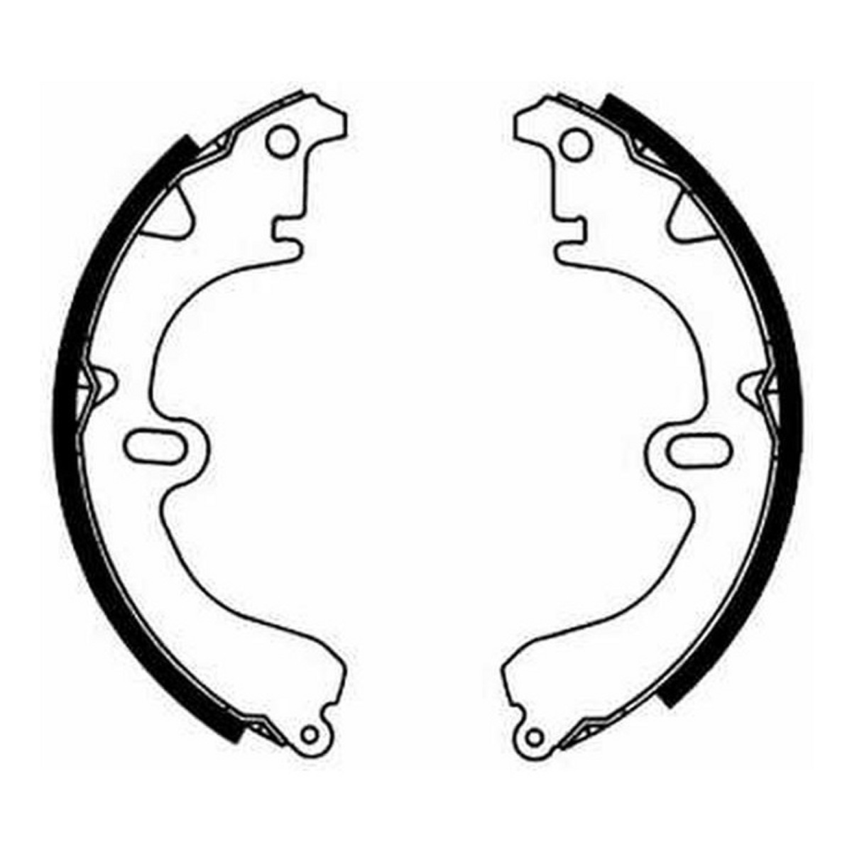 Гальмівна колодка TOYOTA CALDINA, CARIBE, CARINA VII, COROLLA, COROLLA FX, CORONA, PASEO, RAUM, SPRINTER CARIB, STARLET, TERCEL, VISTA / CAMRY 1.2-2.0D 07.75-06.07 фото 3