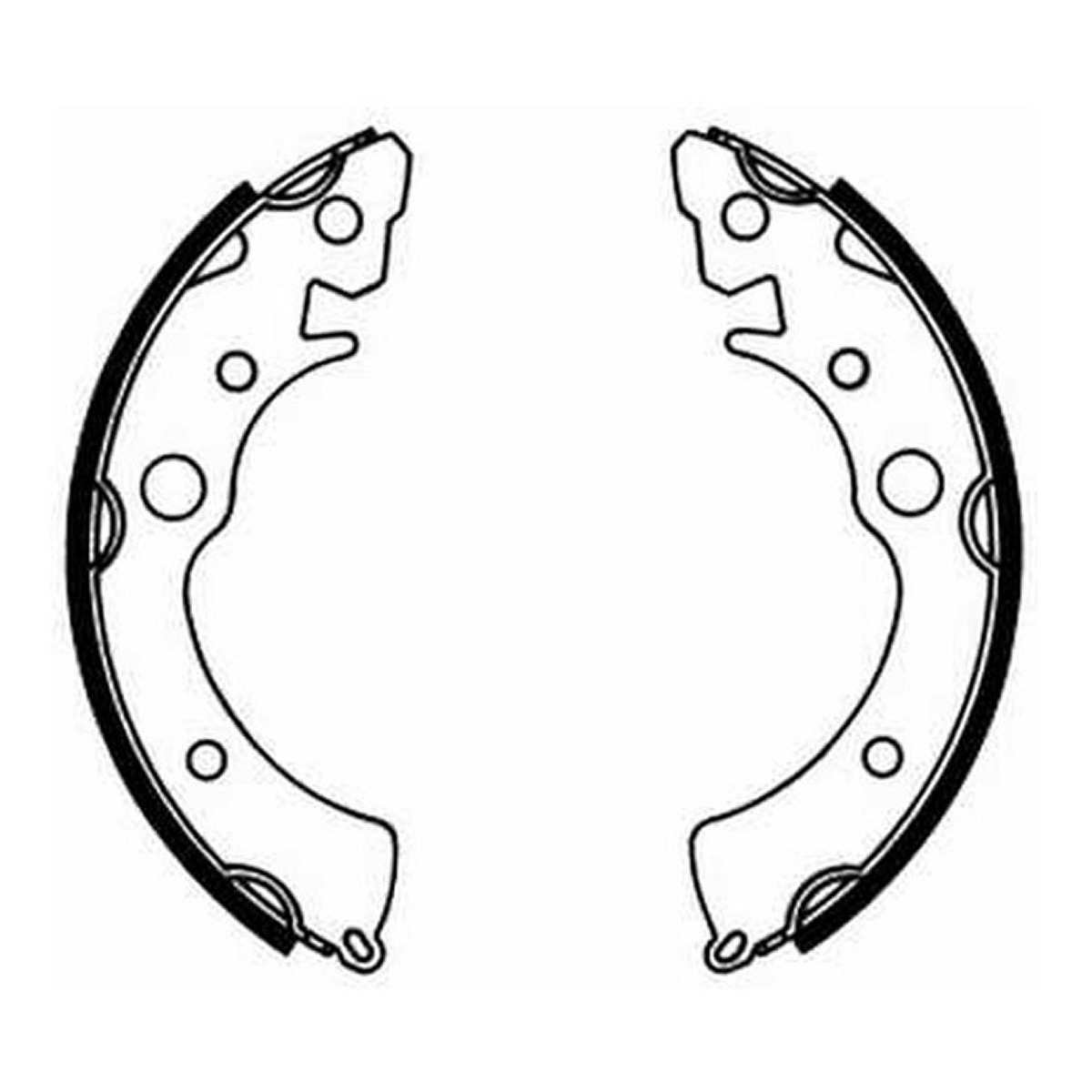 Гальмівна колодка ACURA INTEGRA, HONDA CIVIC I, CIVIC II, CIVIC III, CIVIC IV, CIVIC V, CIVIC VI, CRX I, CRX II, CRX III, DOMANI, INTEGRA, ROVER 200 I 1.2-1.6 09.79-08.01 фото 3