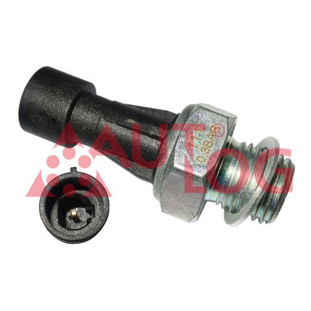 Датчик тиску масла (0,3Бар, 1 pin, чорн) ALFA ROMEO 145, 146, 147, 155, 156, 159, 166, BRERA, GT, GTV, SPIDER, CHEVROLET AVEO / KALOS, FIAT 500, 500 C, BARCHETTA, BRAVA, BRAVO I 0.65-3.0 10.80-