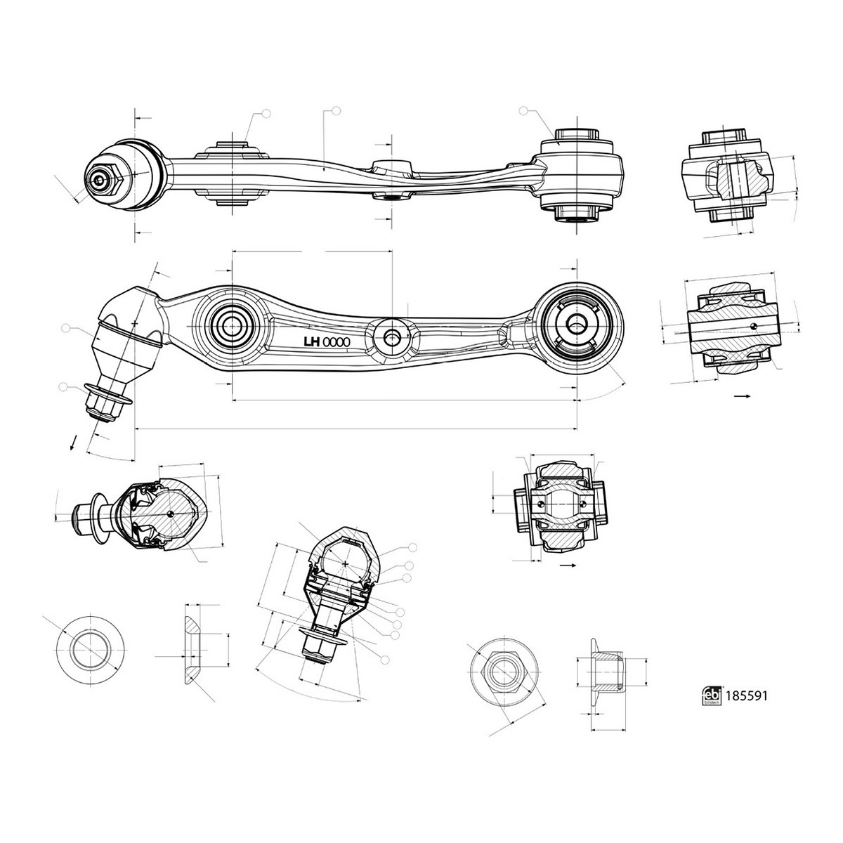 Важіль підвіски (передній/ззаду/знизу) (L) BMW X5 (G05)/X6 (G06)/X7 (G07) 18- B47/B48/B57/B58 фото 4