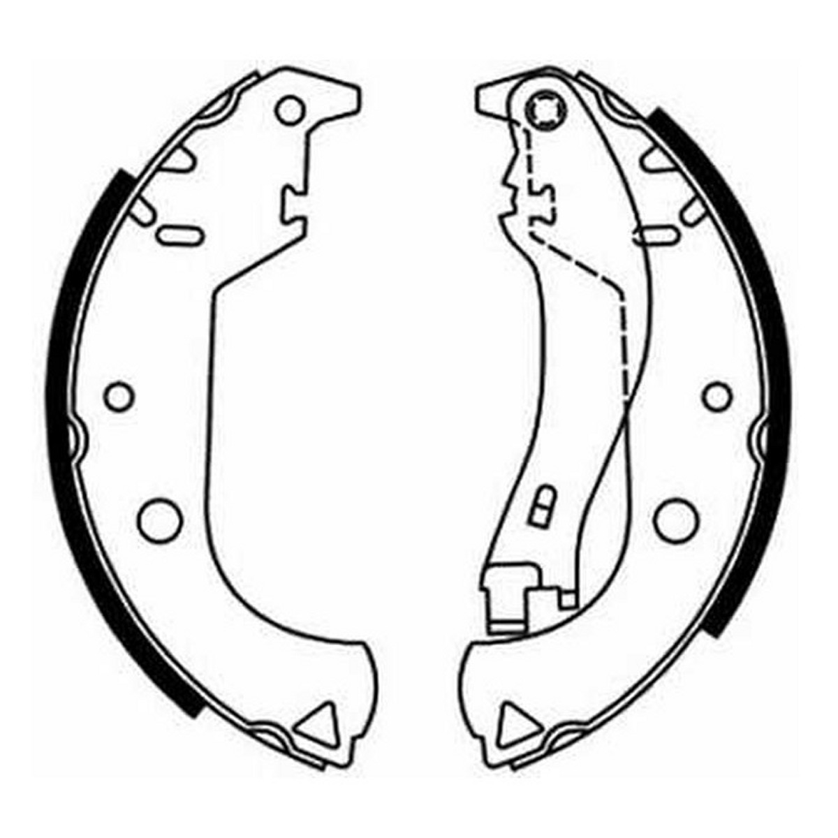 Гальмівна колодка FIAT DOBLO, SIENA, STRADA 1.2-1.9D 03.01- фото 3