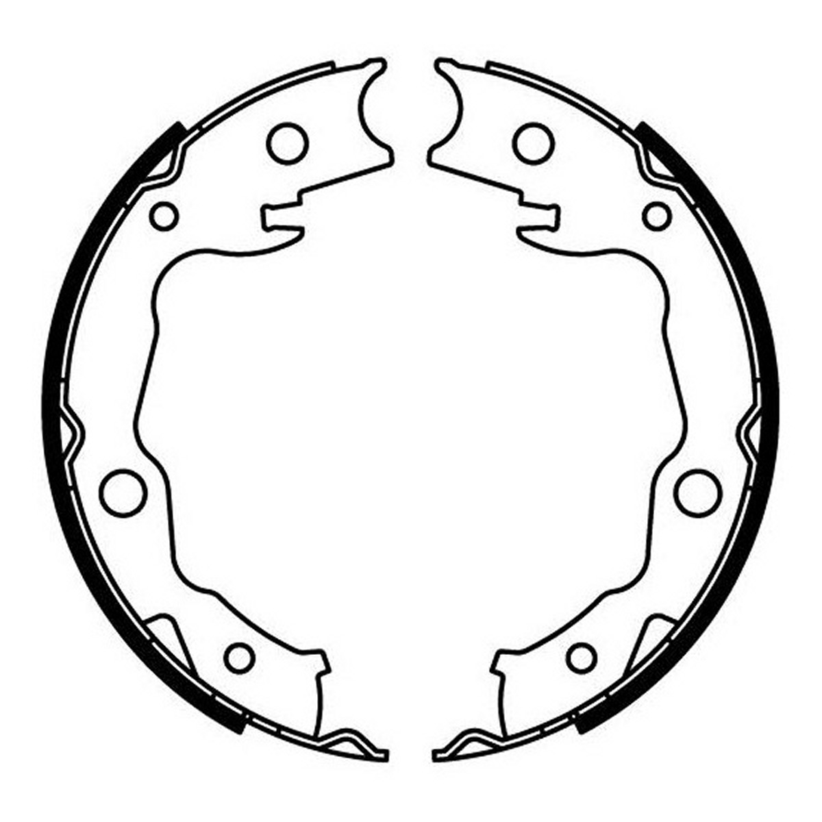 Гальмівна колодка LEXUS HS, MITSUBISHI OUTLANDER II, NISSAN CUBE, JUKE, LEAF, NV200, NV200 / EVALIA, PULSAR, QASHQAI I, QASHQAI II, SENTRA VII, TIIDA, X-TRAIL, X-TRAIL II 1.2-Electric 04.00- фото 3