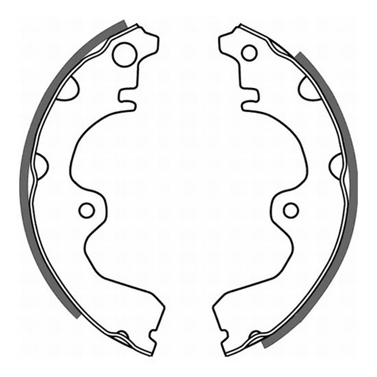 Гальмівна колодка TOYOTA PASEO, STARLET, TERCEL 1.0-1.5D 08.82-09.99 фото 4
