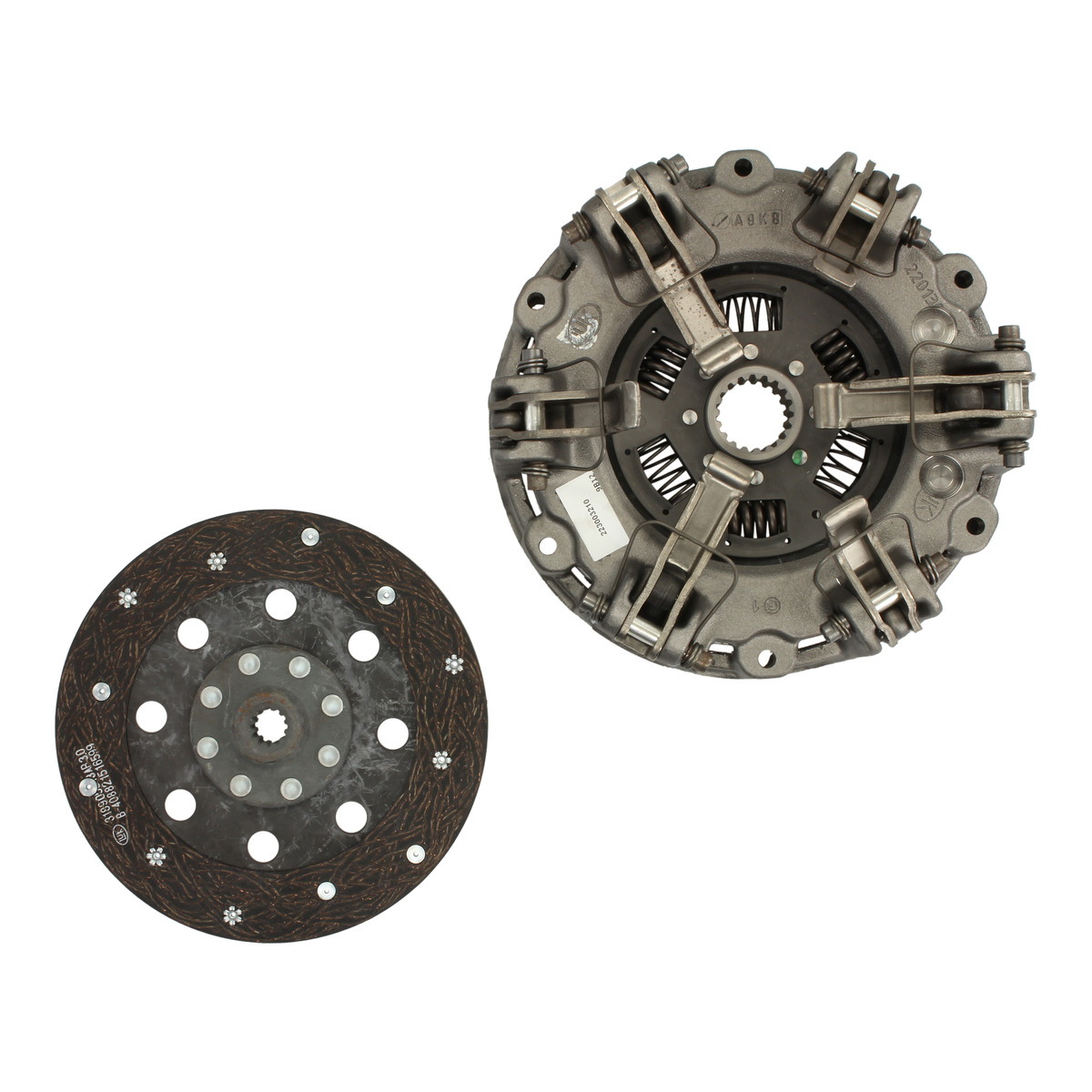 Комплект зчеплення 230мм DEUTZ FAHR 210, 220, 230, 30, 35, 40, 45, 50, 55, HUERLIMANN 30, 35, 40, 45, 50, 55, LAMBORGHINI R 1.30, R 1.35, R 1.40, R 1.45, R 1.50, R 1.55, MASSEY FERGUSON 2405 фото 4