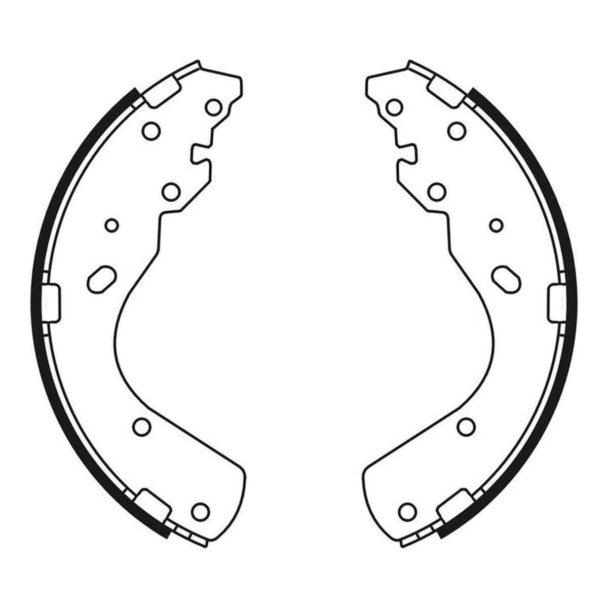 Гальмівна колодка FORD RANGER, MAZDA B-SERIE, BT-50 2.0-4.0 01.85- фото 3