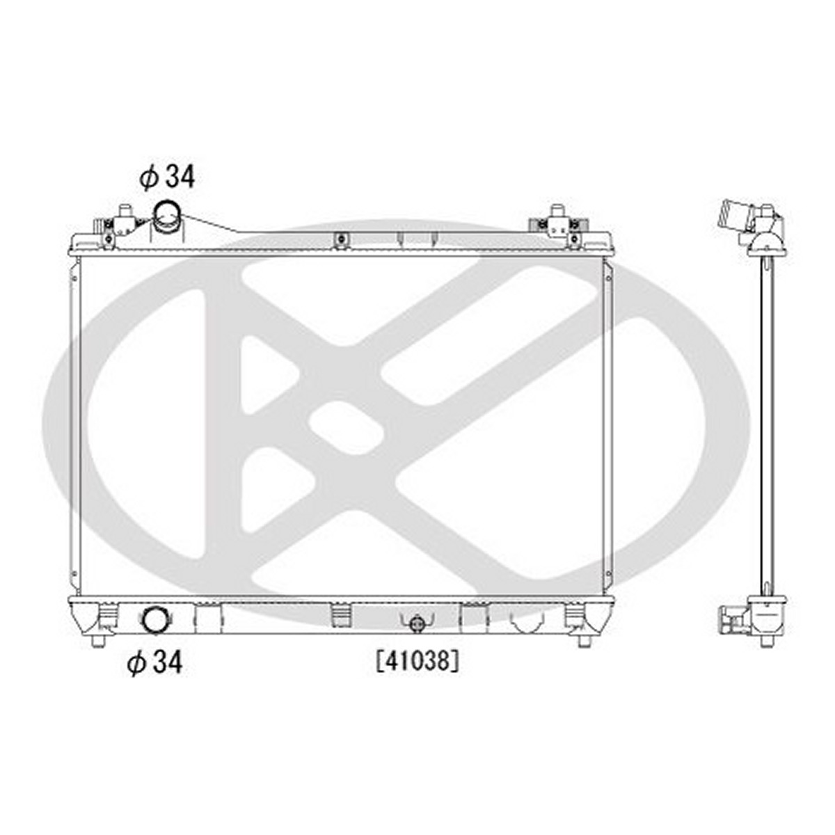 Радіатор двигуна SUZUKI GRAND VITARA II 2.0/2.4 10.05- фото 4