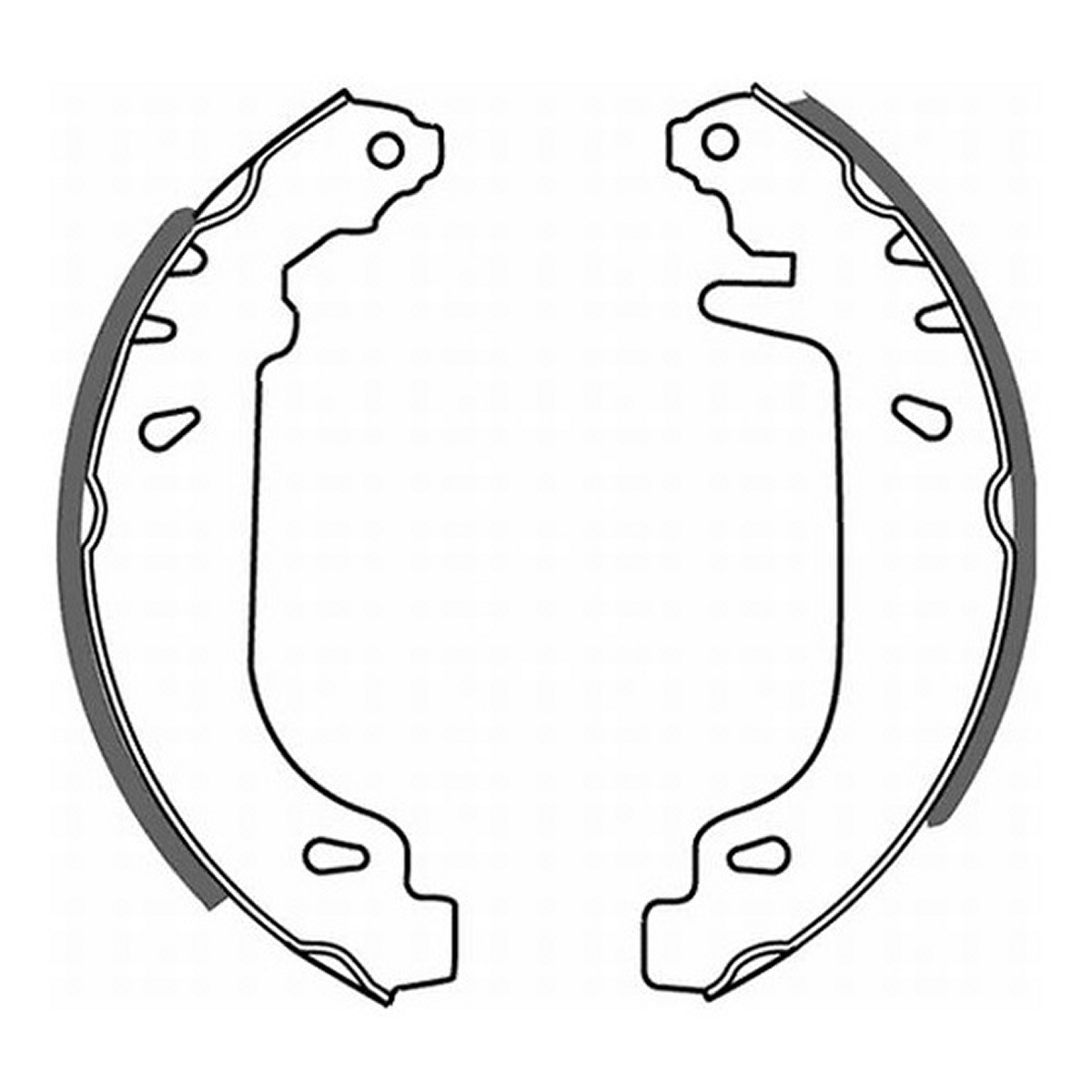 Гальмівна колодка RENAULT 11, 19 I, 19 I CHAMADE, 19 II, 19 II CHAMADE, 21, 9, CLIO I, RAPID, SANDERO/STEPWAY I, SUPER 5, TWINGO I, SUBARU REX II 0.7-2.1D 12.81-12.12 фото 3