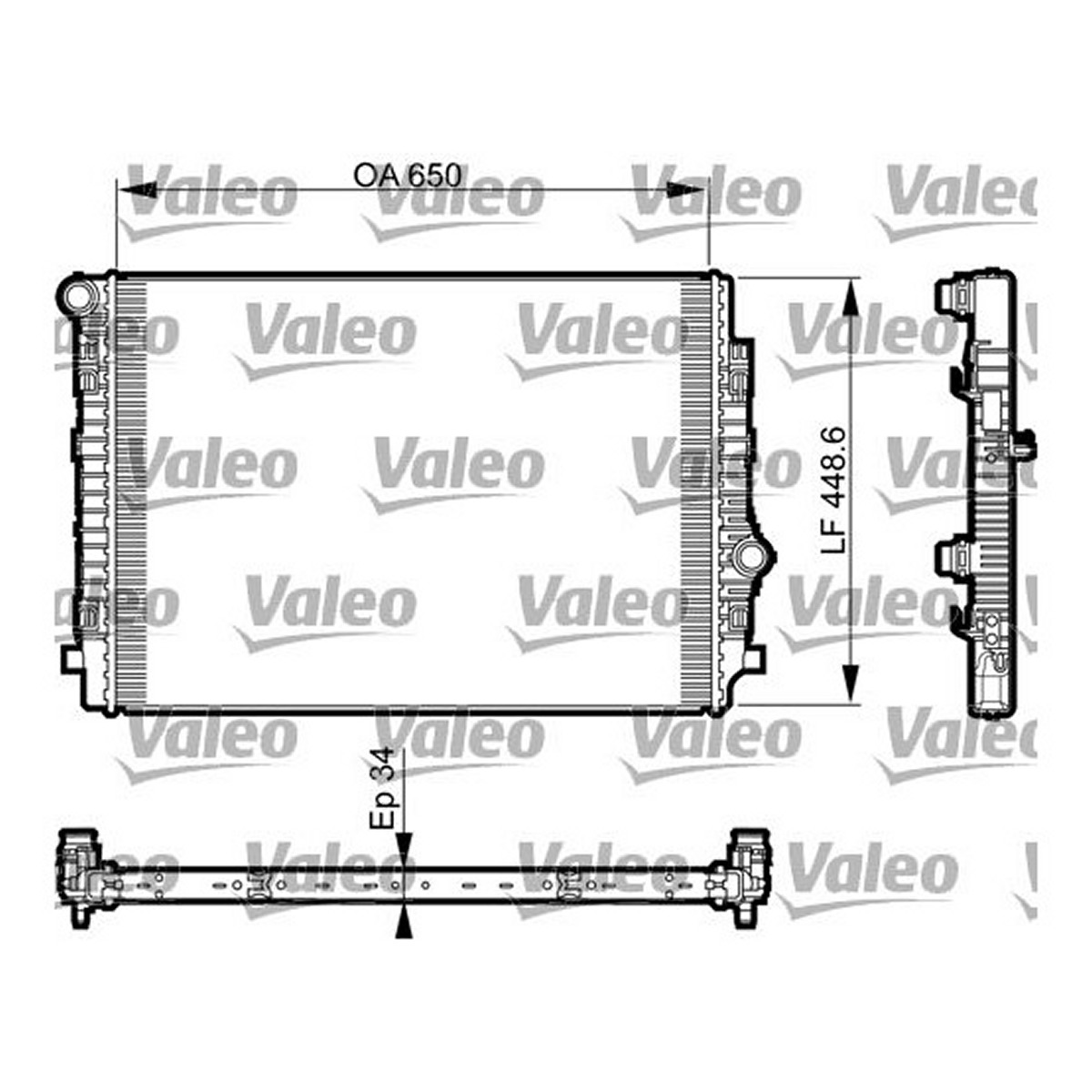 Радіатор двигуна AUDI A3, Q2, Q3, TT, SEAT ATECA, LEON, LEON SC, LEON ST, TARRACO, SKODA KAROQ, KODIAQ I, KODIAQ II, OCTAVIA III, OCTAVIA IV, SUPERB III, VW ARTEON 2.0D 09.12- фото 4