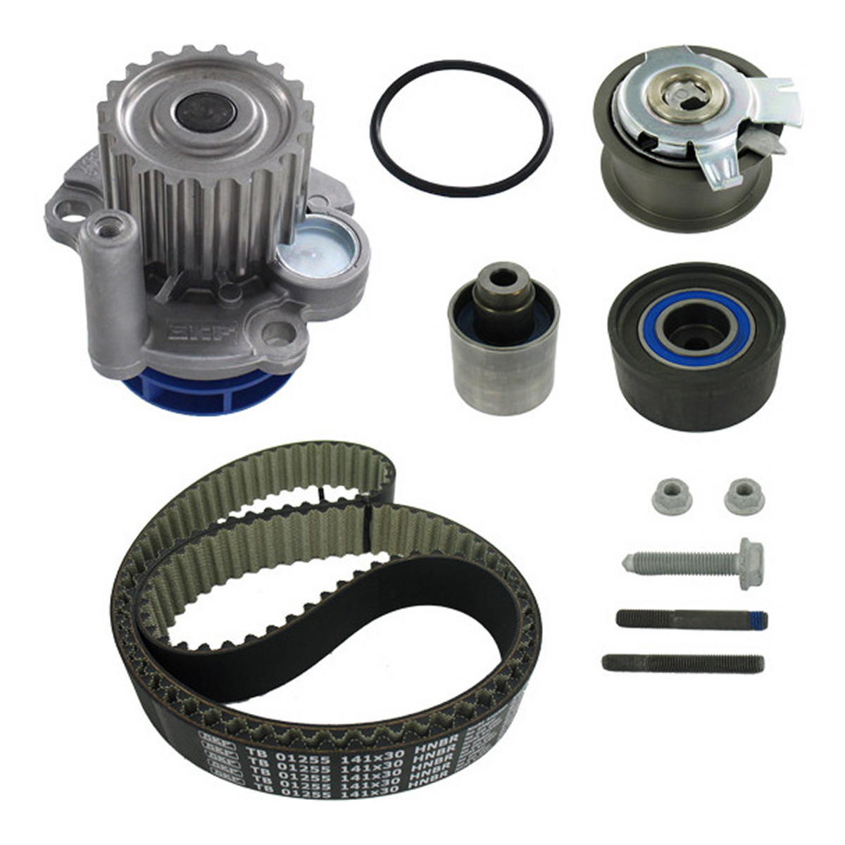 Комплект ГРМ (ремінь + ролик + водяний насос) AUDI A3, A4 B7, A6 C6, CHRYSLER SEBRING, DODGE AVENGER, CALIBER, JOURNEY, JEEP COMPASS, PATRIOT, MITSUBISHI GRANDIS, LANCER VIII 2.0D 02.03-