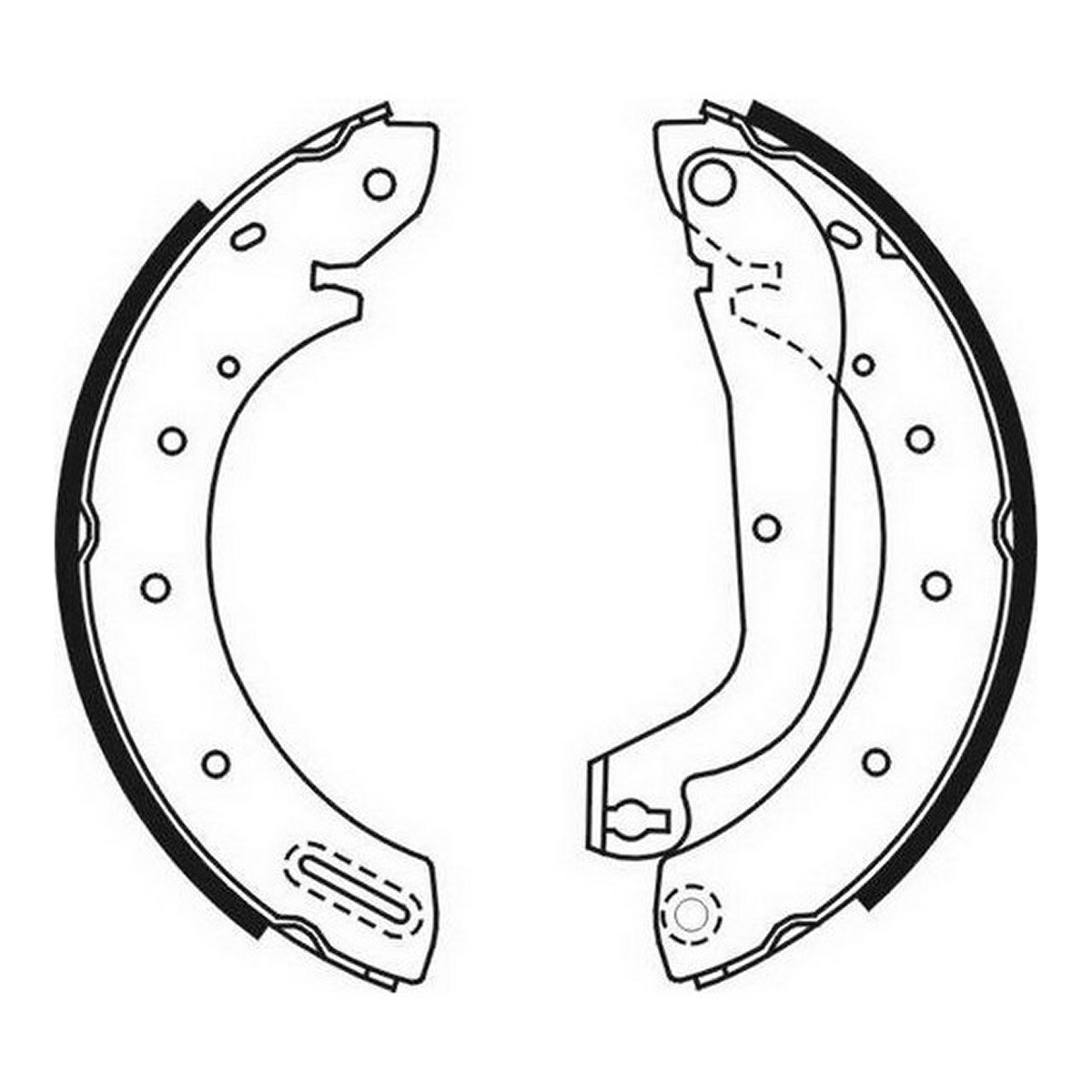 Гальмівна колодка FORD MAVERICK, LDV CUB, MAZDA TRIBUTE, NISSAN MICRA III, SERENA, TERRANO, TERRANO II, VANETTE CARGO 1.2-3.3 06.91- фото 3