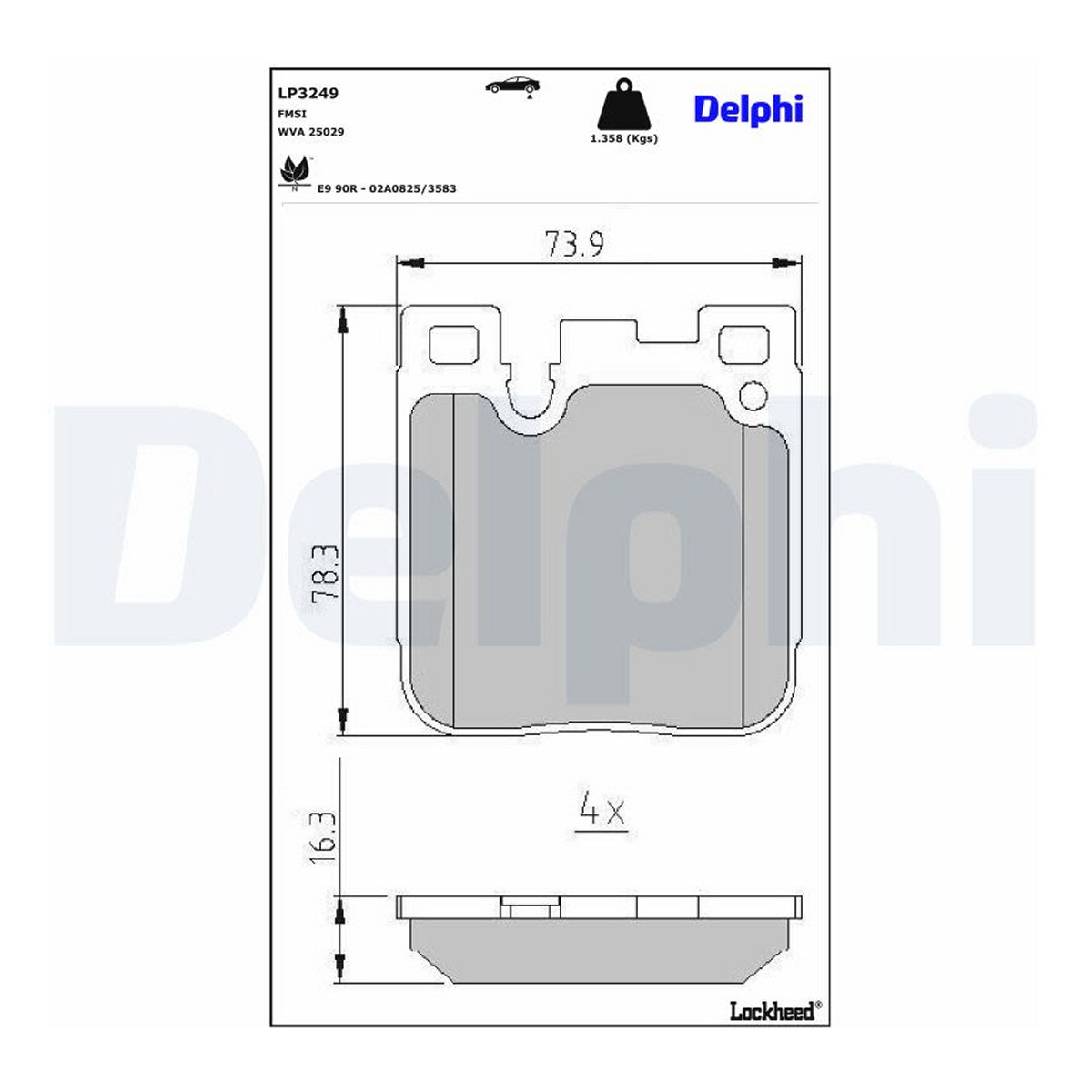 Колодки тормозные (задние) BMW 3 (F30/F31/F34/F80)/4 (F32/F82) 11- B37/B47/N13/N47/N55 фото 6