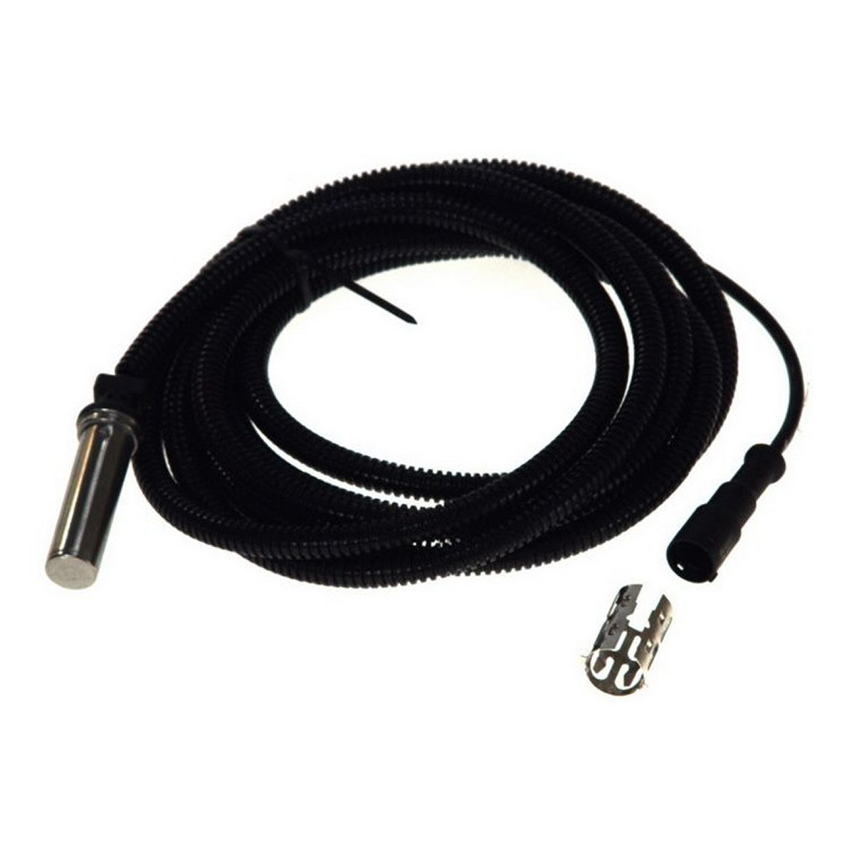Датчик ABS задн лів (прямий, 2950,3000мм, 2pin) MERCEDES ACTROS, ACTROS MP2 / MP3, ATEGO, AXOR, AXOR 2, OH, TOURO (O 500), NEOPLAN SKYLINER, AUDI A6 C5, JEEP GRAND CHEROKEE II
