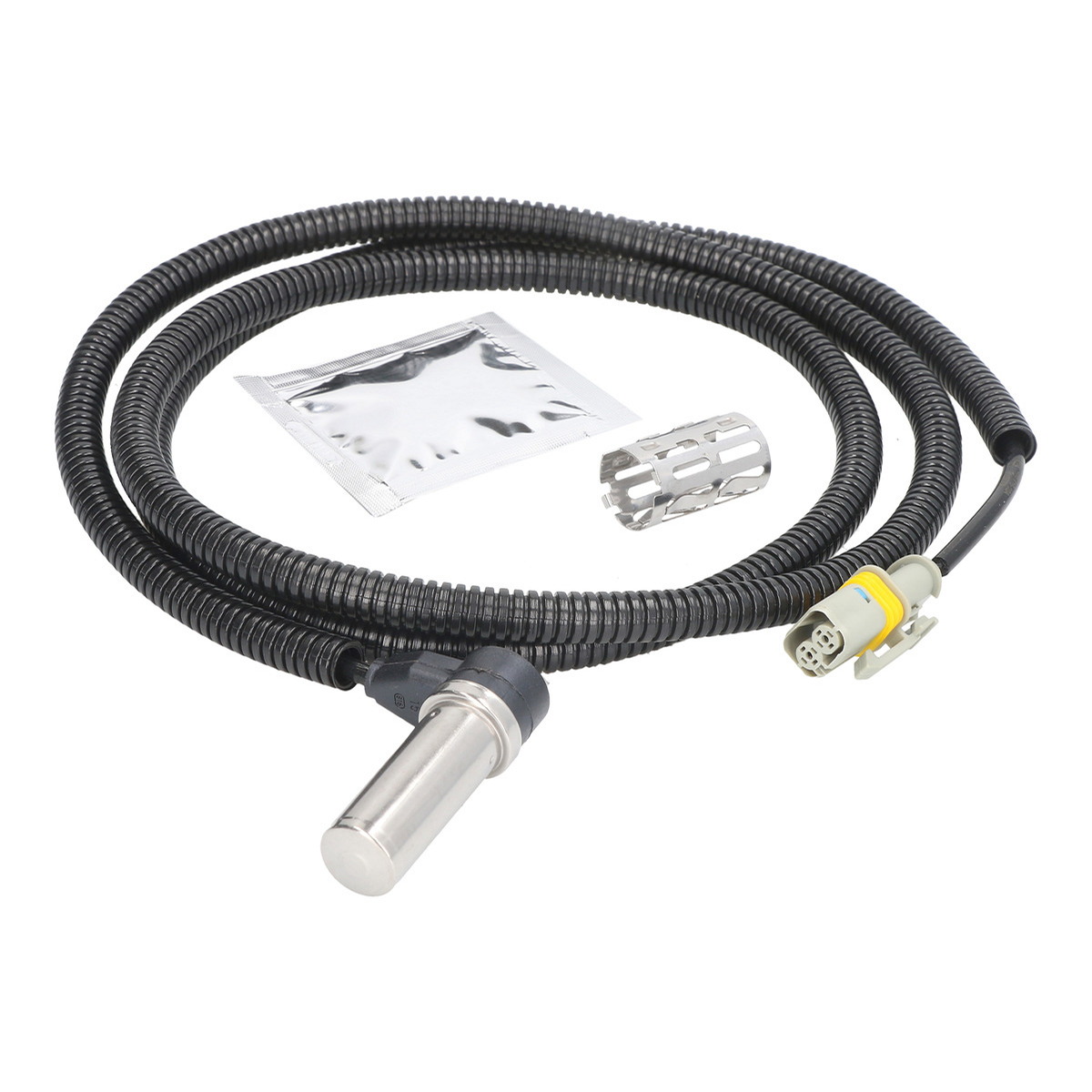 Датчик ABS передн лів (кутовий, 1565мм, 2pin, із втулкою) MAN TGM I, TGS I, TGX I