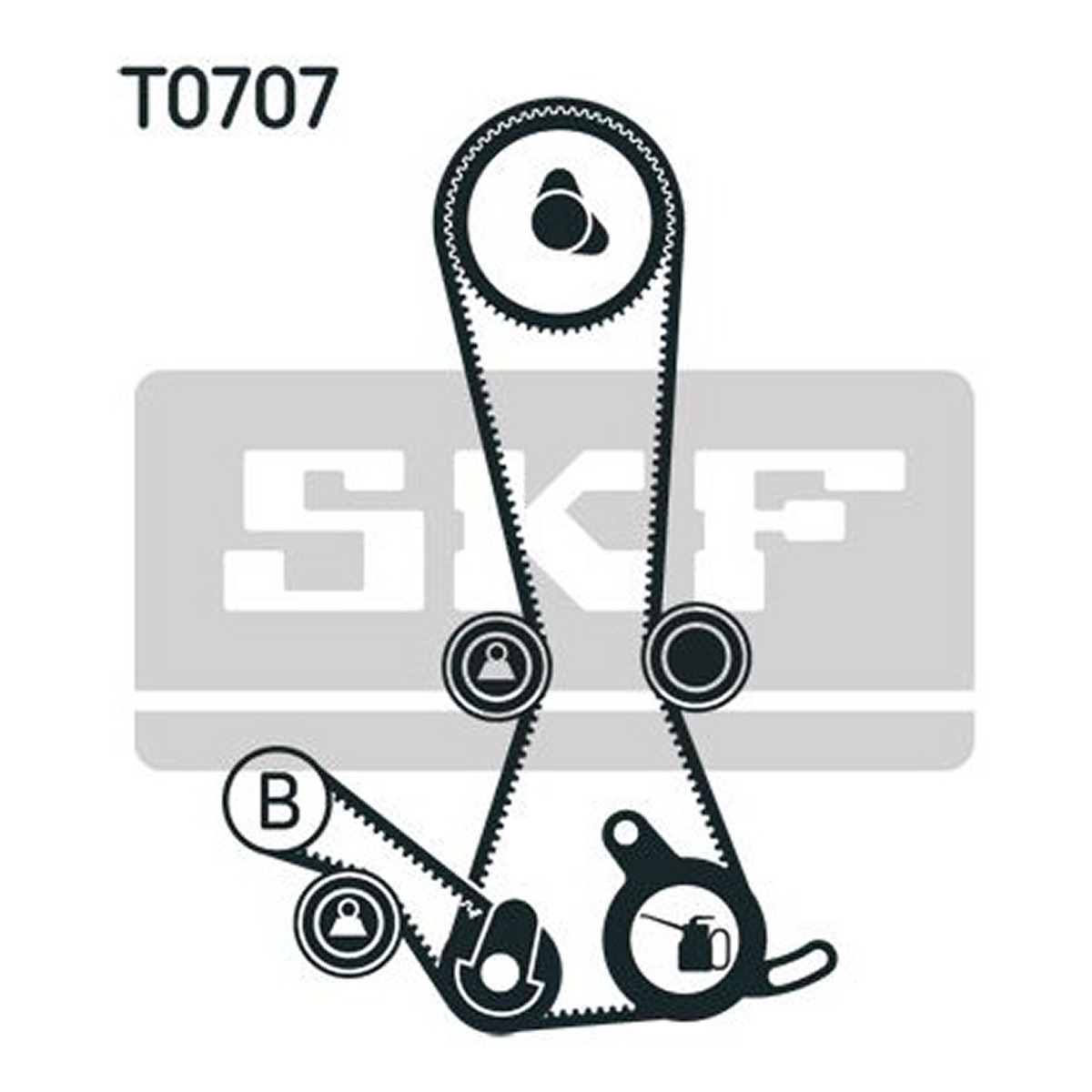 Комплект ГРМ (ремінь + ролик) CHERY TIGGO, GREAT WALL COWRY, TENGYI V80, HYUNDAI SONATA IV, KIA SORENTO I, MITSUBISHI GALANT VIII, SPACE, SPACE RUNNER 2.0/2.4 09.96-12.14