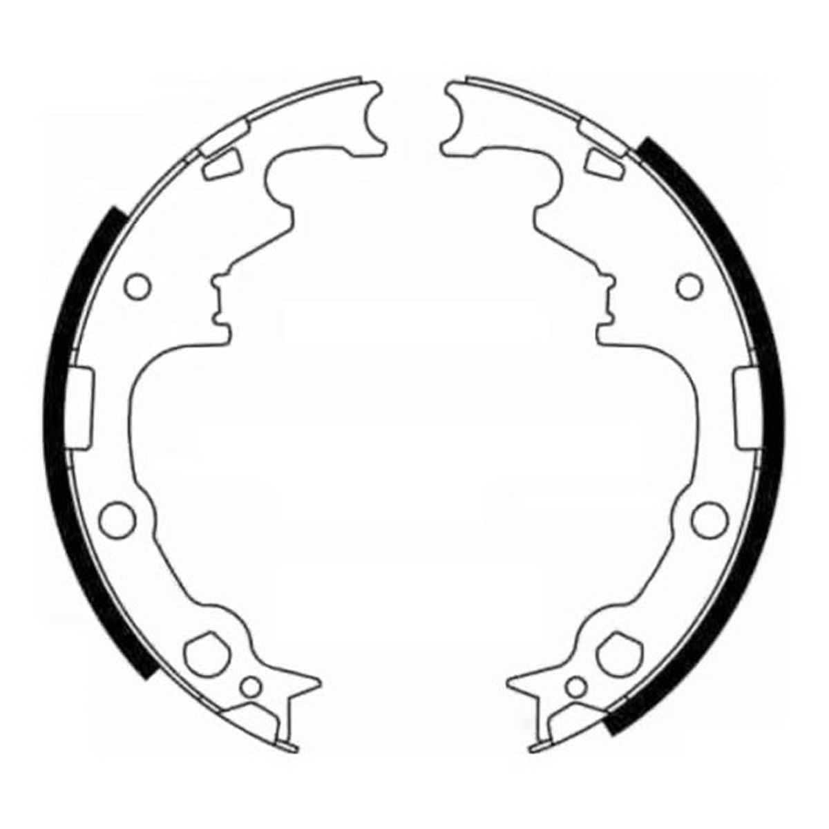 Гальмівна колодка CHRYSLER CARAVAN, GRAND VOYAGER III, VOYAGER I, VOYAGER II, VOYAGER III, DODGE CARAVAN, DAKOTA, JEEP CHEROKEE, COMANCHE, WRANGLER I, WRANGLER II, WRANGLER III 2.1D-4.7 10.83- фото 3