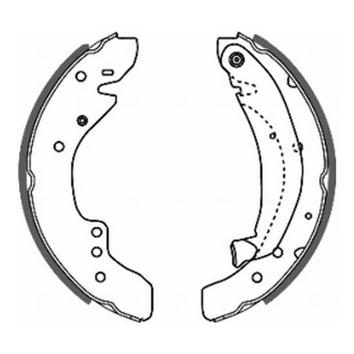 Гальмівна колодка CITROEN JUMPER I, JUMPER II, FIAT DUCATO, PEUGEOT BOXER 1.9D-2.8D 01.82-09.09 фото 3