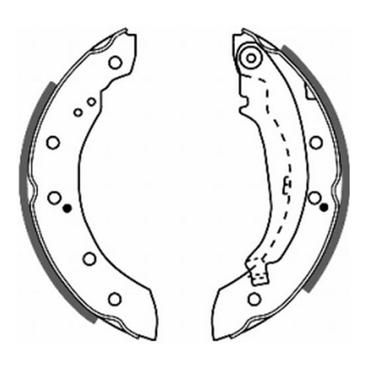 Гальмівна колодка VOLVO V70 II, CITROEN SAXO, XSARA, ZX, DACIA LOGAN, LOGAN EXPRESS, LOGAN MCV, SANDERO, SOLENZA, PEUGEOT 106 II, 206, 206+, 207, 306, RENAULT CLIO I, CLIO II 0.9-Electric 03.91- фото 3