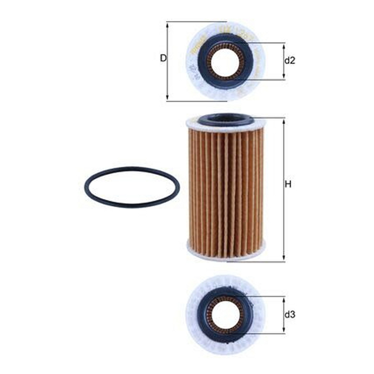 Масляний фільтр FORD FOCUS IV, KUGA III, TOURNEO CONNECT V408 NADWOZIE WIELKO, TRANSIT CONNECT, TRANSIT CONNECT V408 1.5D 05.15-