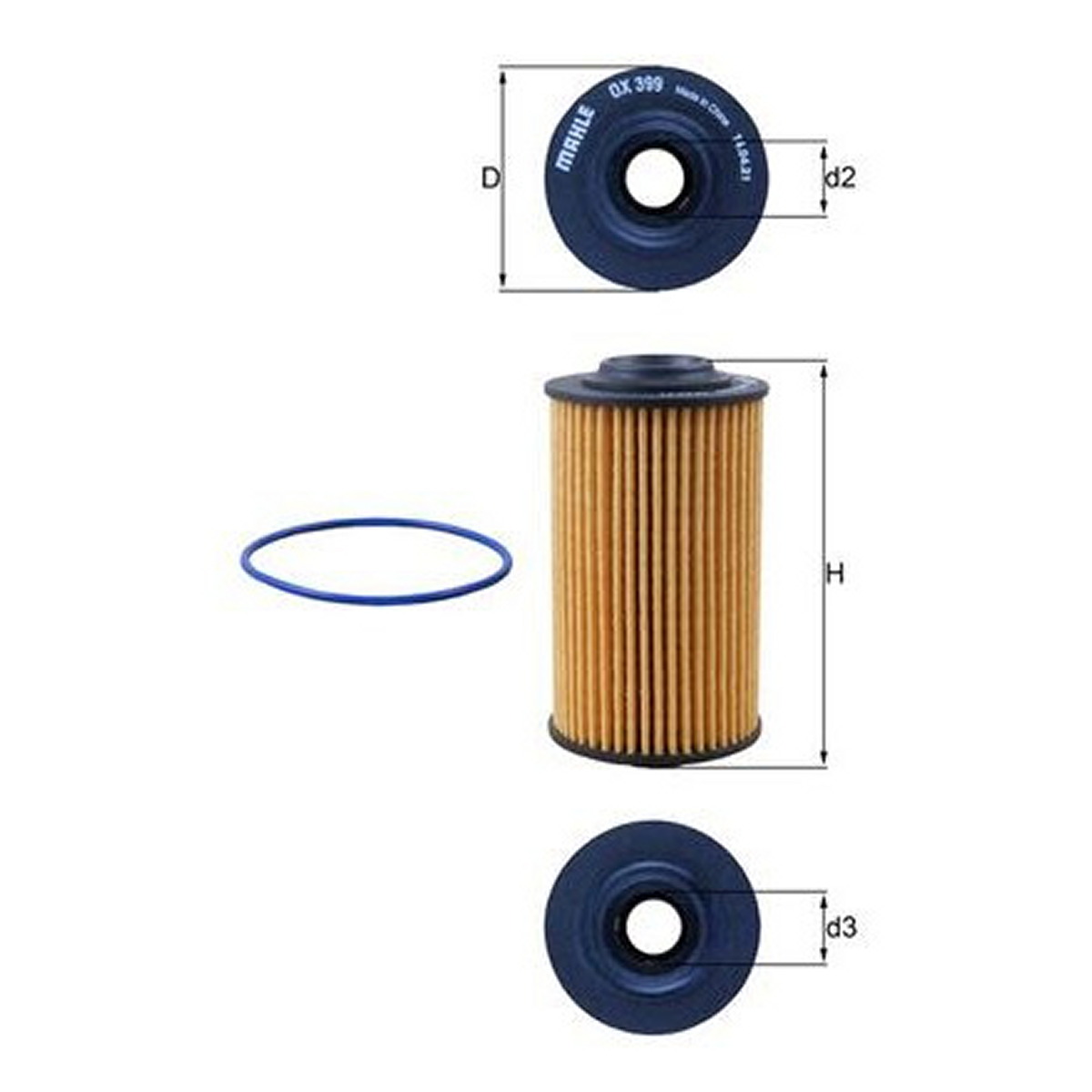 Масляний фільтр ALFA ROMEO 159, BRERA, SPIDER, CADILLAC ATS, BLS, CTS, CTS SPORT, ESCALADE, SRX, STS, CHEVROLET CAMARO, TRAILBLAZER, OPEL INSIGNIA A, SIGNUM, VECTRA C 2.8-6.0H 01.04-
