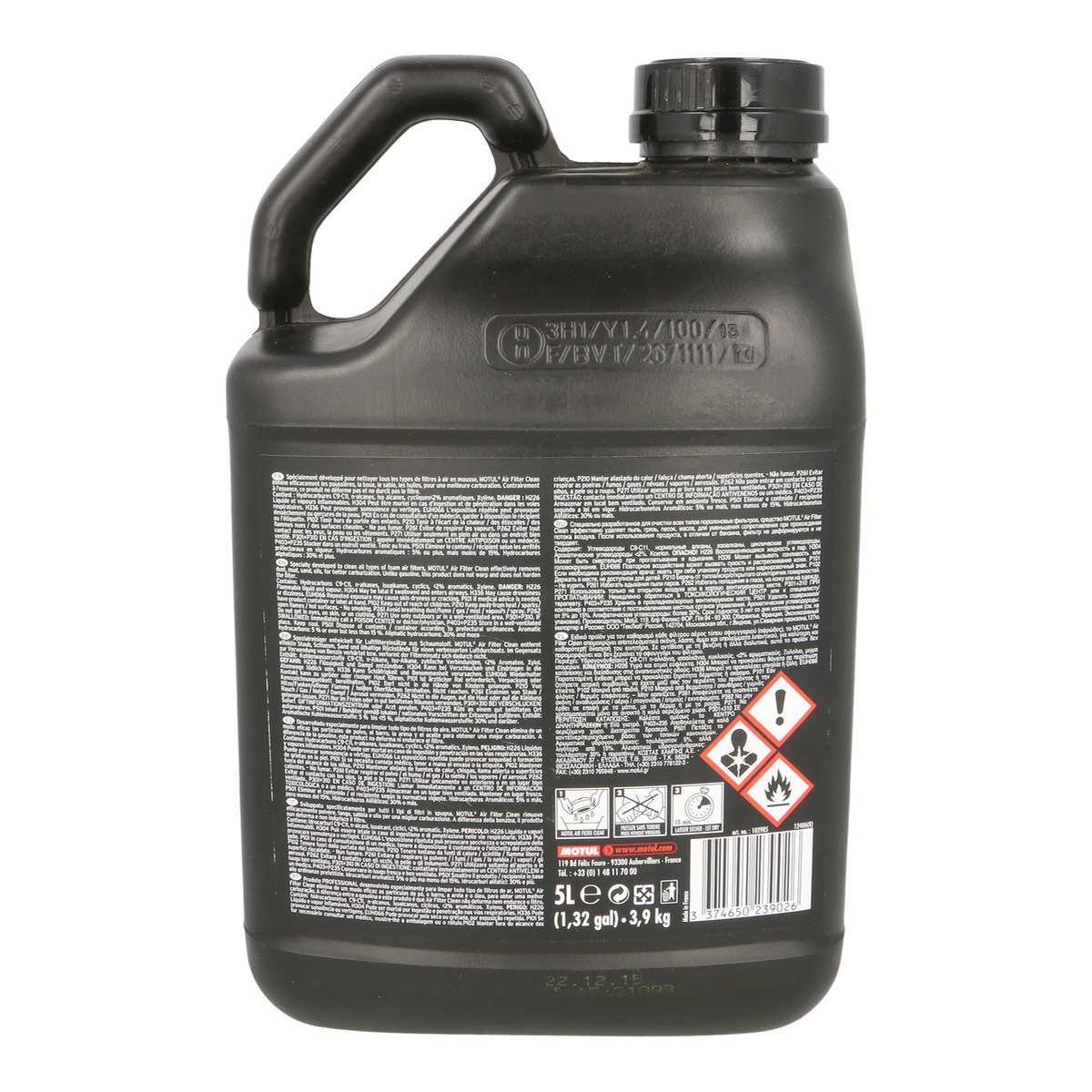 Масло для повітряного фільтра MOTUL AIR FILTER CLEAN для чищення 5л для поролонових фільтрів